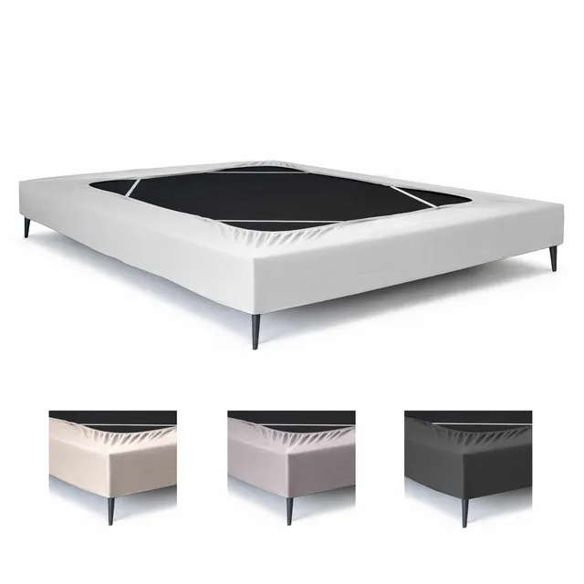 Textilhome Coprisommier Elastico Bianco 180x200 cm King Size