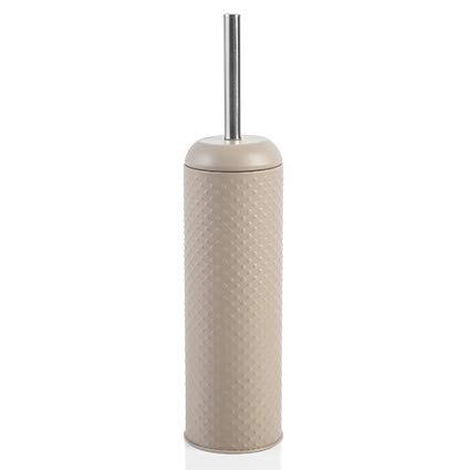 Baroni Home Dotty Portascopino Tortora Metallo con Scopino
