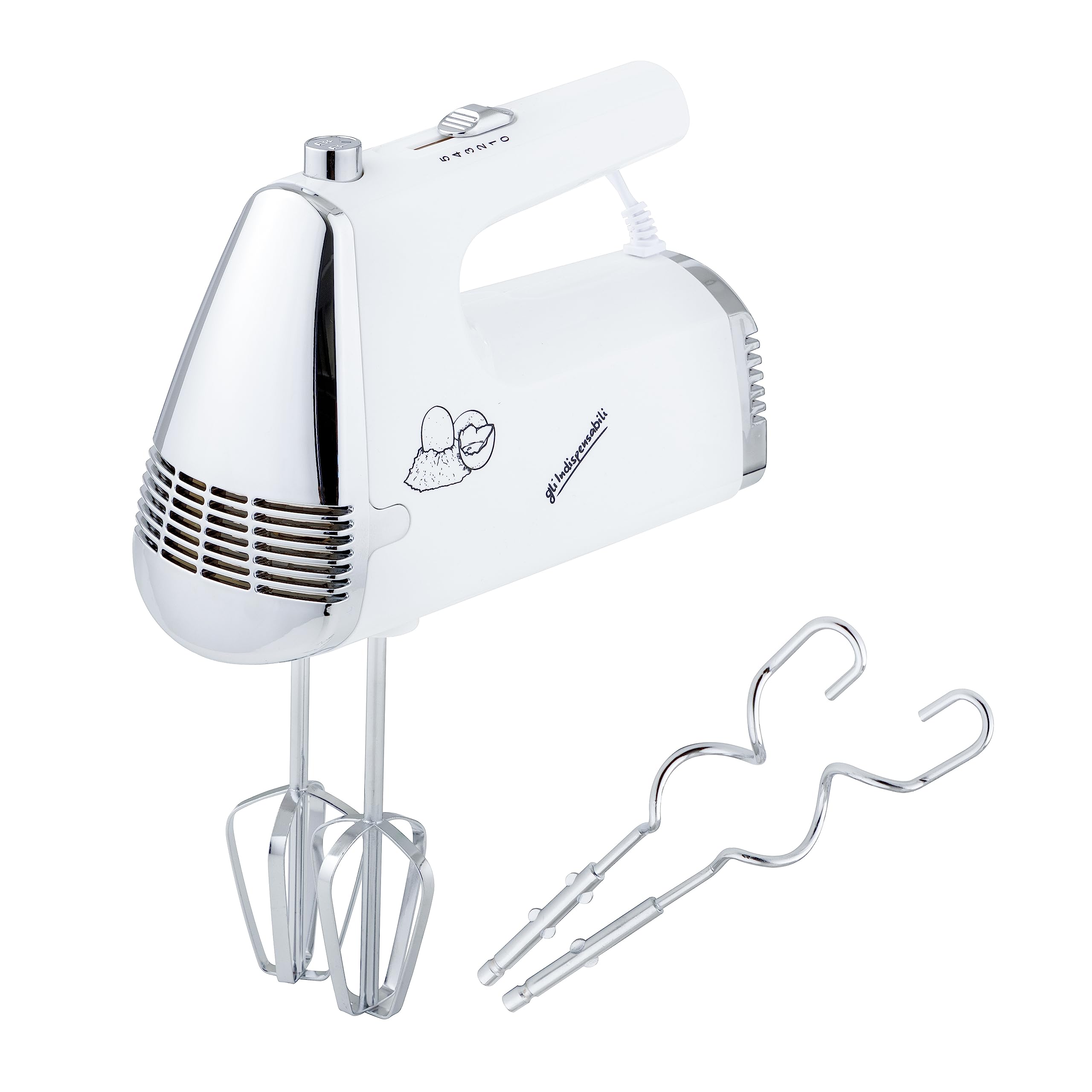 Baroni Home Sbattitore Elettrico 100W 5 Velocità Bianco