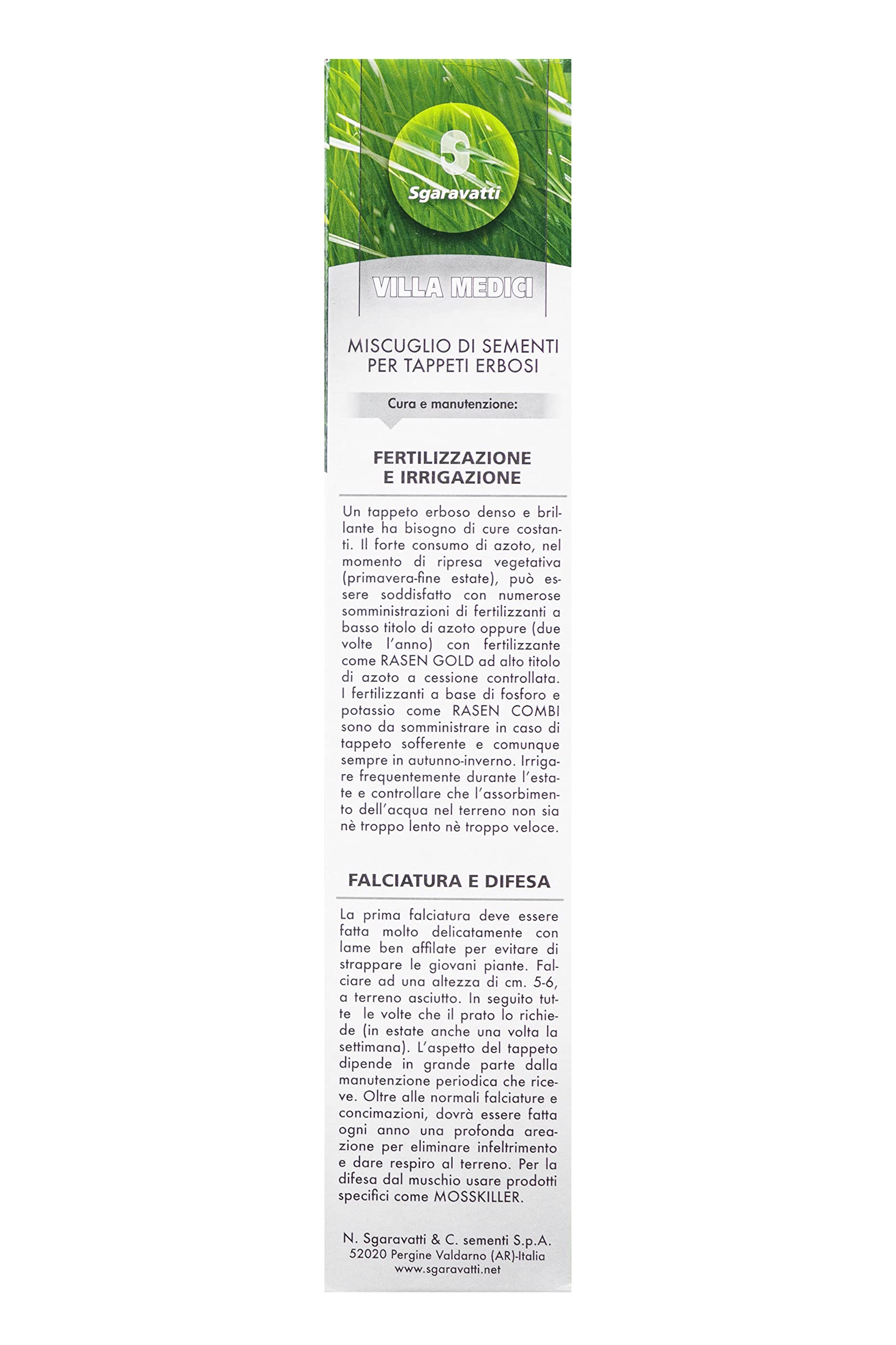 Baroni Semi Prato Ornamentale 40 Mq Alta Germinabilità