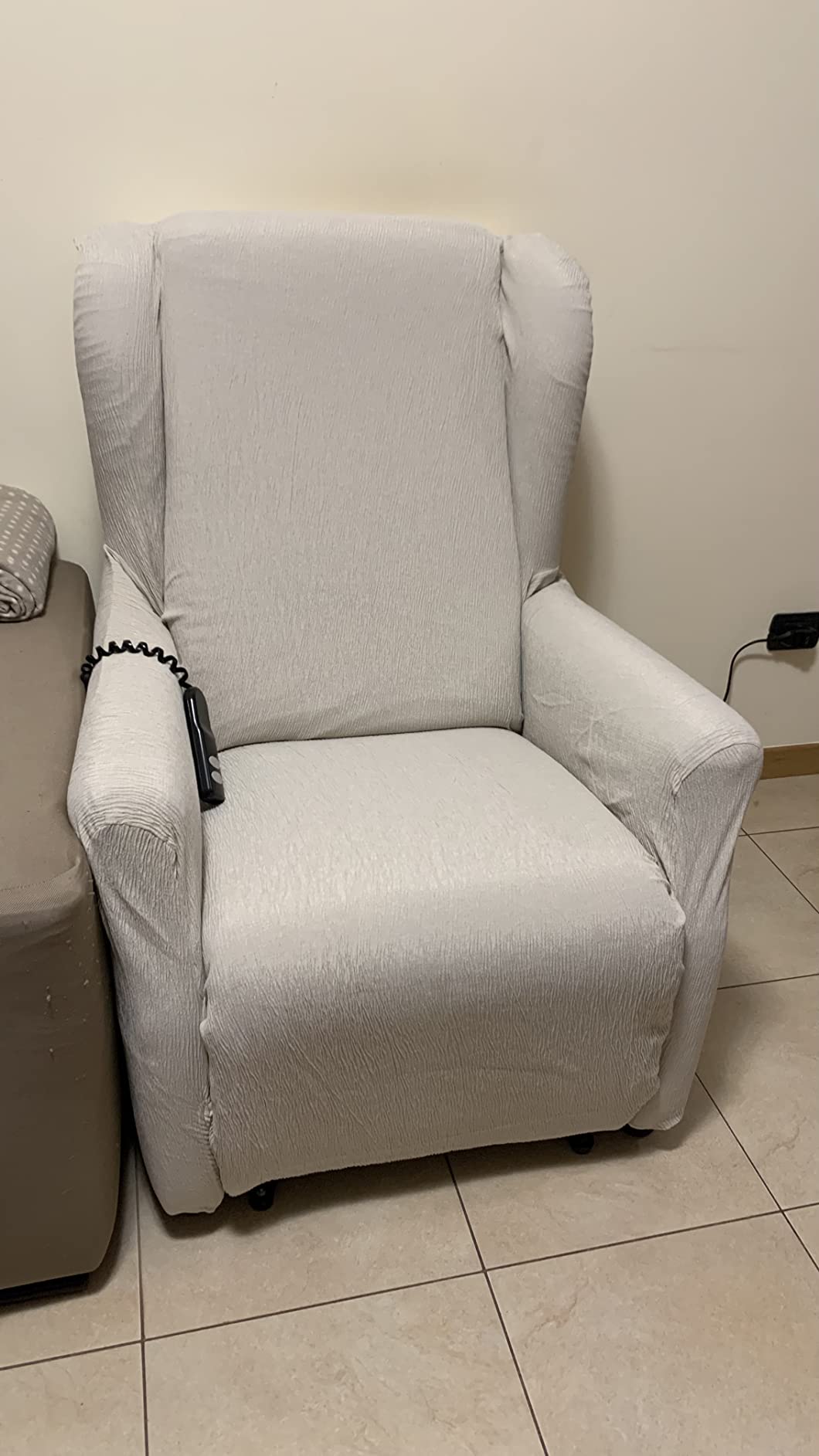 Textilhome Teide Copripoltrona Relax Rosso 1 Posto Antigraffio