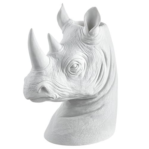 Baroni Home Tigre vaso bianco resina
