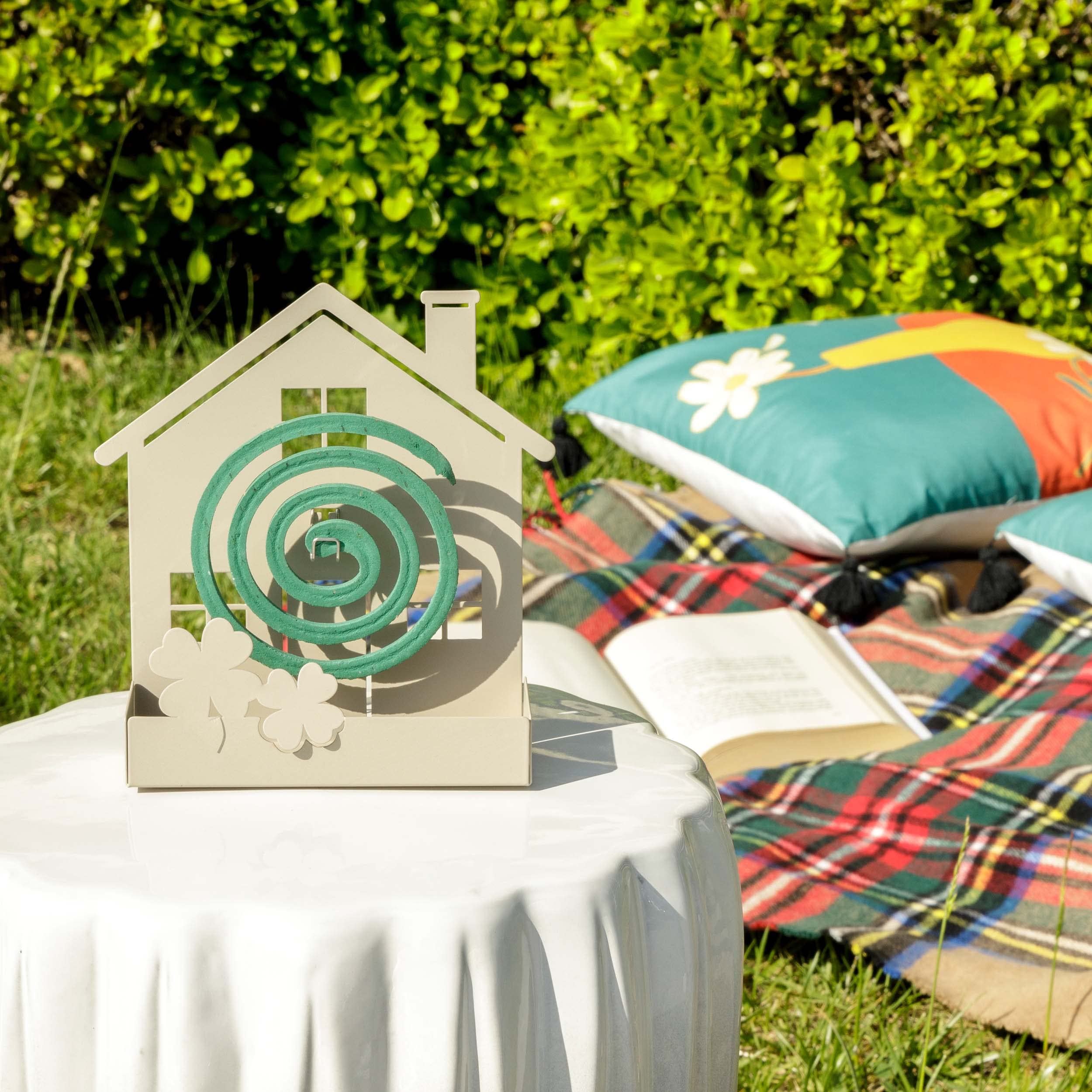 Baroni Home Casa Tortora portazampirone metallo 17x5x18 cm