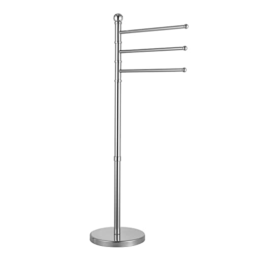Baroni Home piantana portasciugamani acciaio 44x23x89 cm