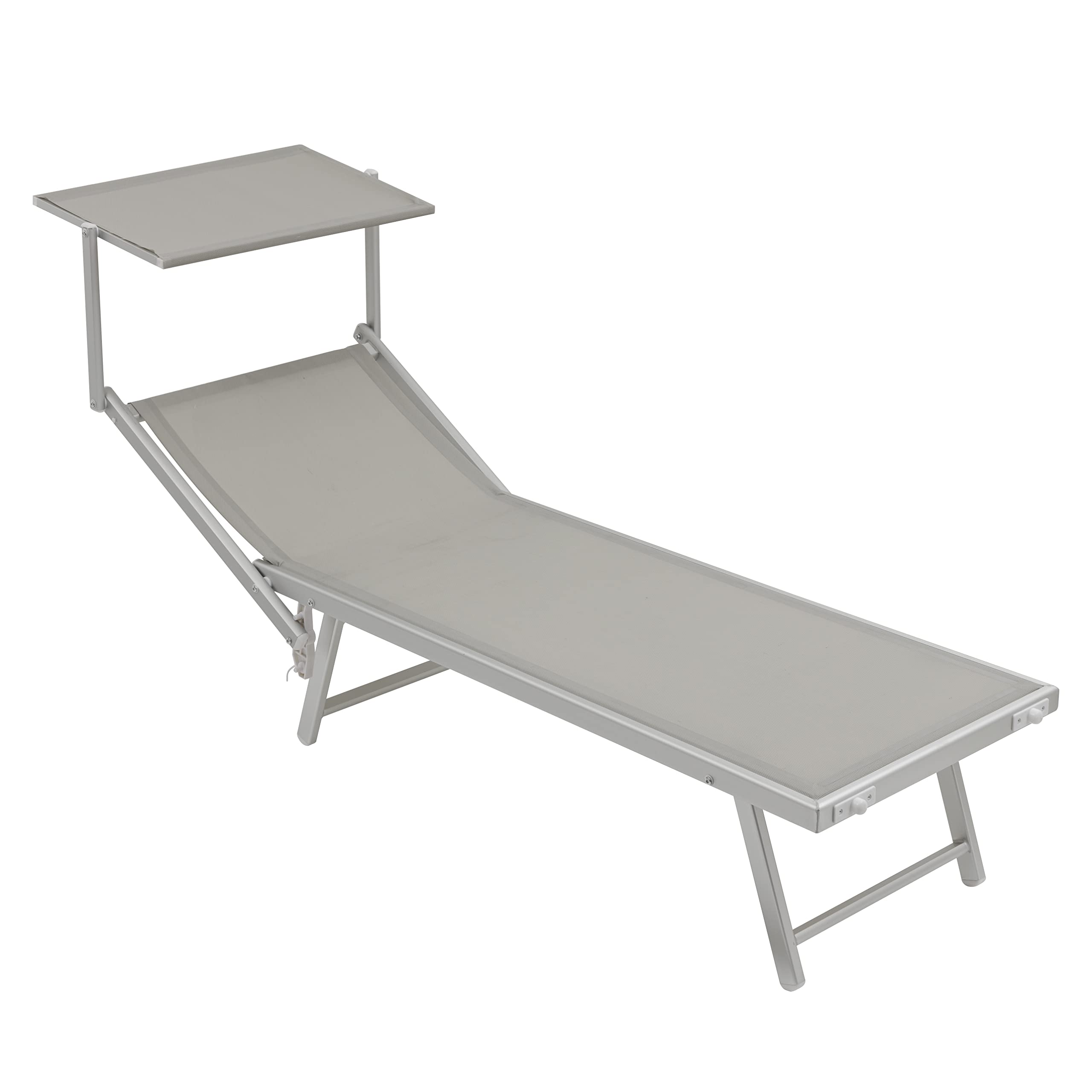 Baroni Home Set 2 Lettini Prendisole Grigi Tettuccio 60x190 cm