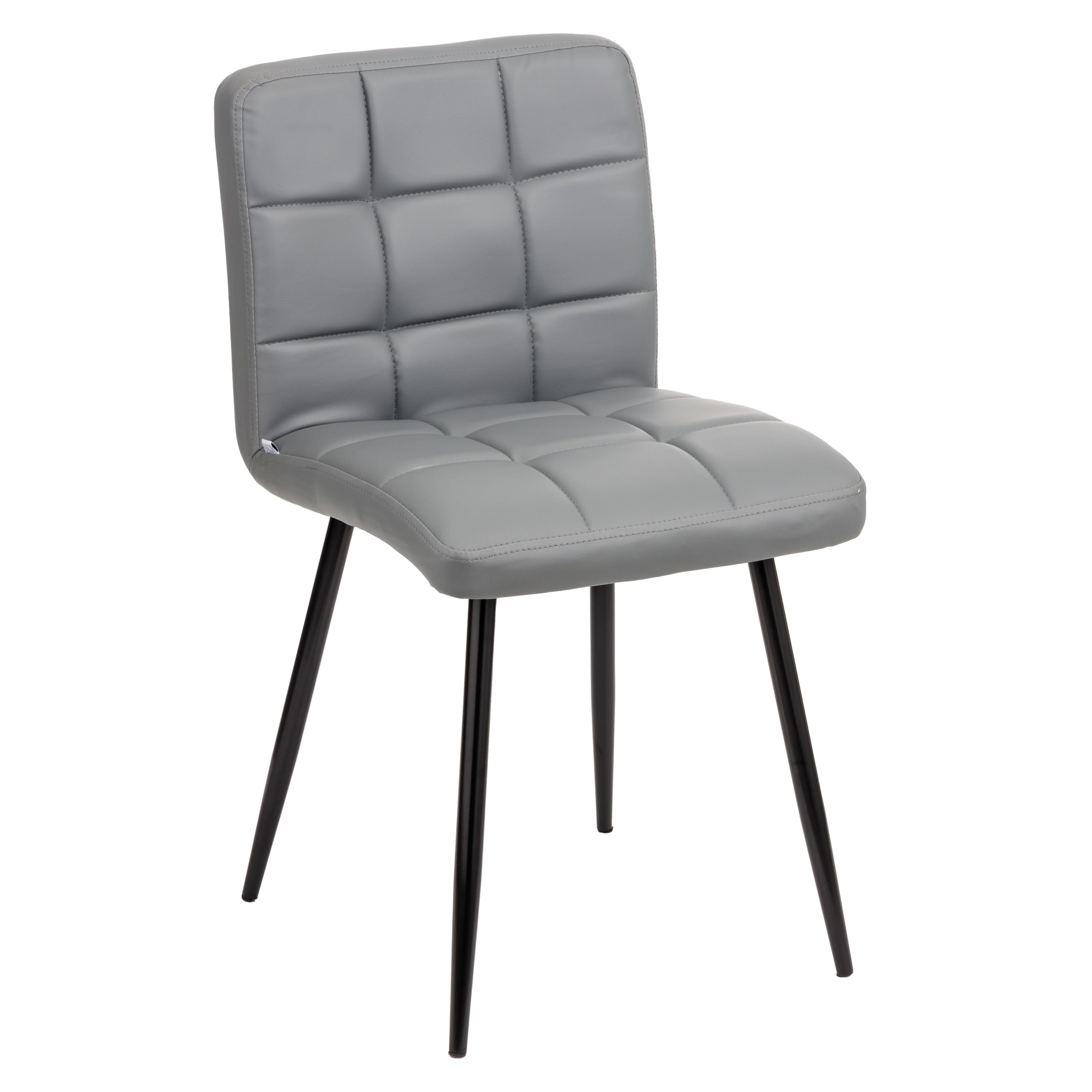 Baroni Home Sedia Moderna sedia blu petrolio ecopelle