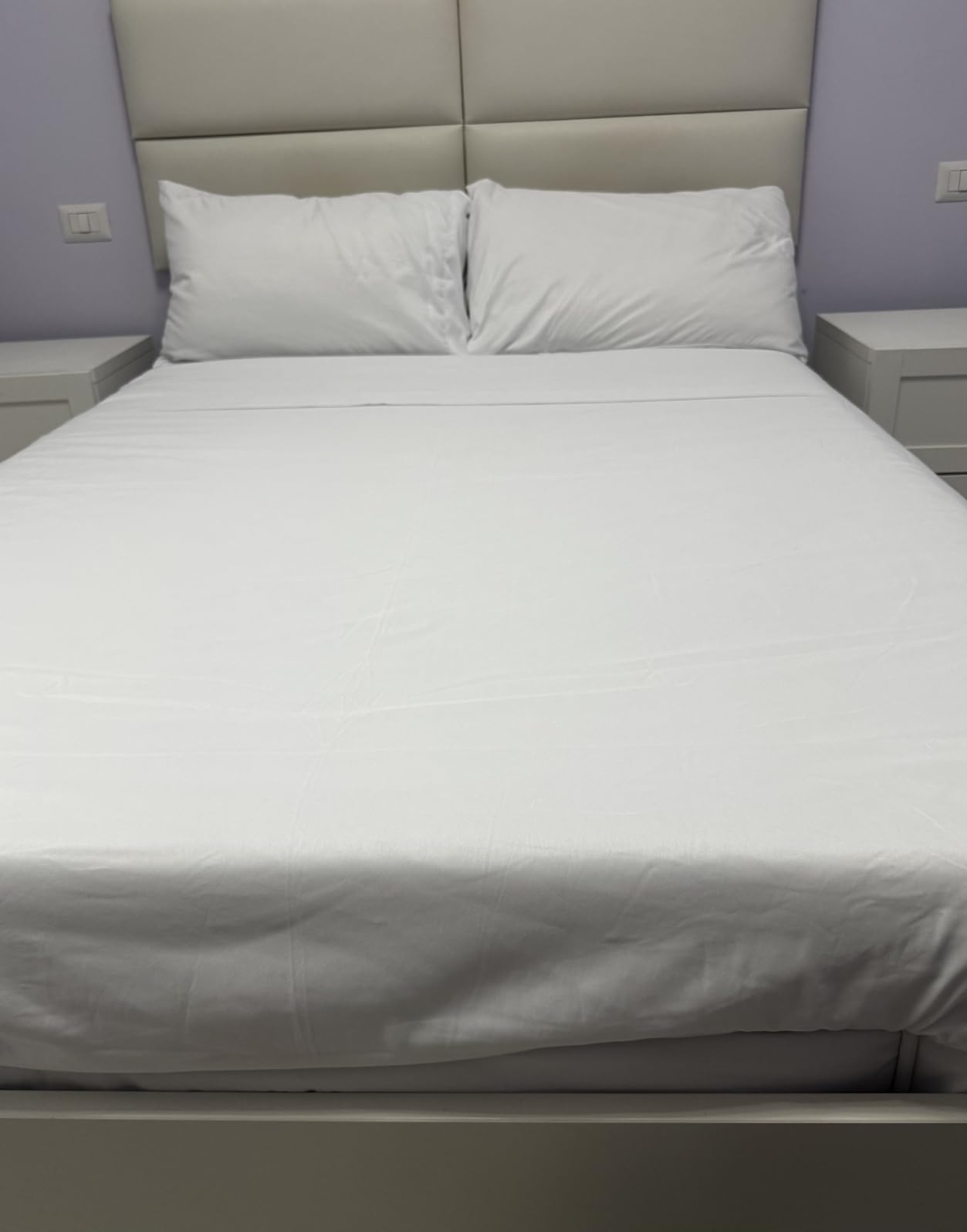 Textilhome EasyCosy Set Lenzuola Singolo 105x200 Grigio Chiaro 3 Pezzi
