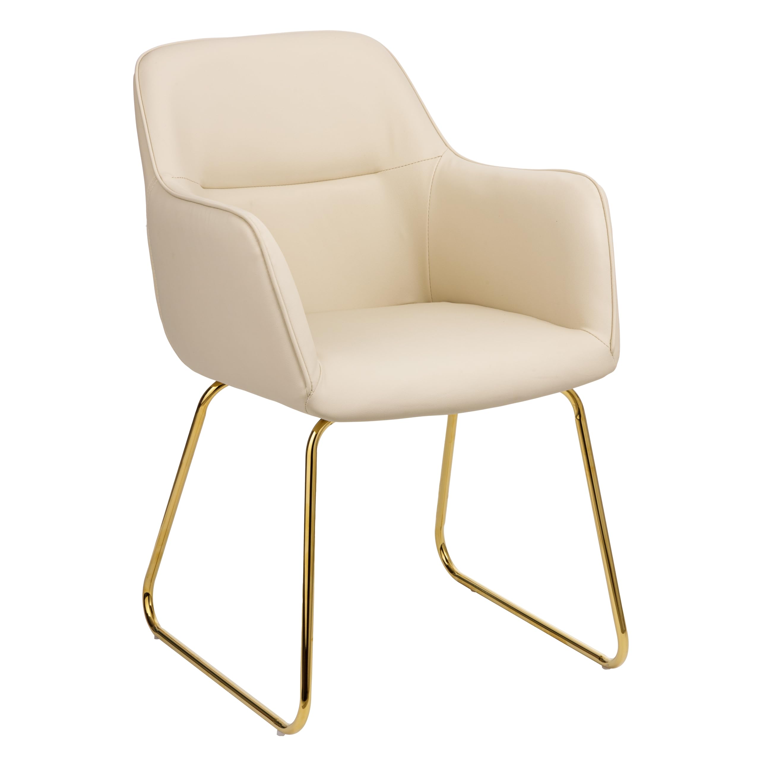 Baroni Home Poltrona Moderna poltrona grigia ecopelle 55x84x47 cm