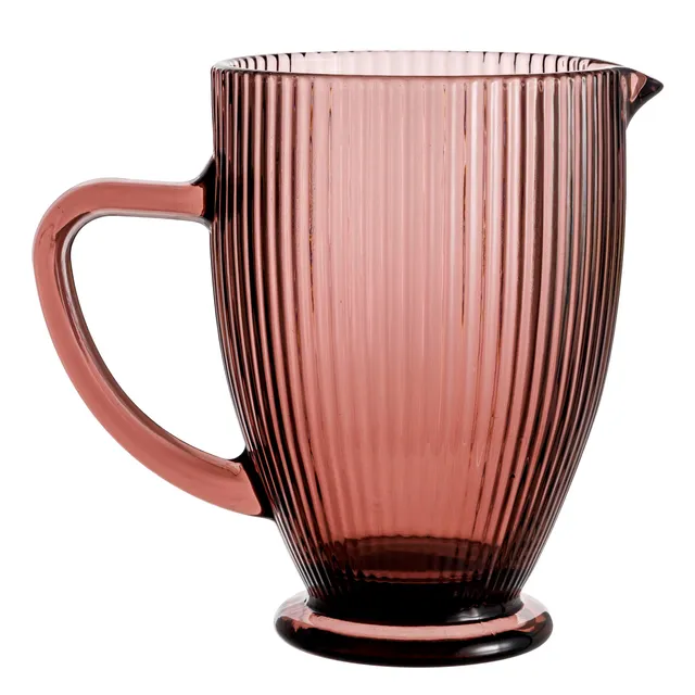 Baroni Home Caraffa Vetro Rosa 1L Antigoccia 20x13x19 cm