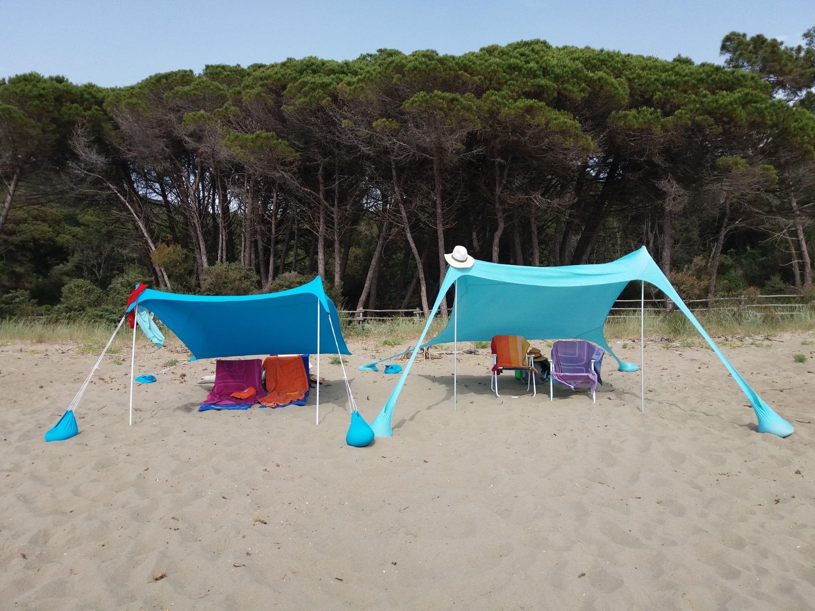 Baroni Home Sedia Pieghevole Mare Set 2 Nere con Braccioli