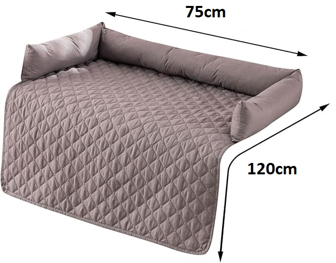 PetPlus Copridivano Impermeabile per Animali 120x75 cm Grigio
