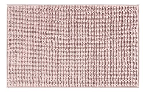 Baroni Home Tappeto Bagno Ciniglia Rosa 50x80 cm Antiscivolo
