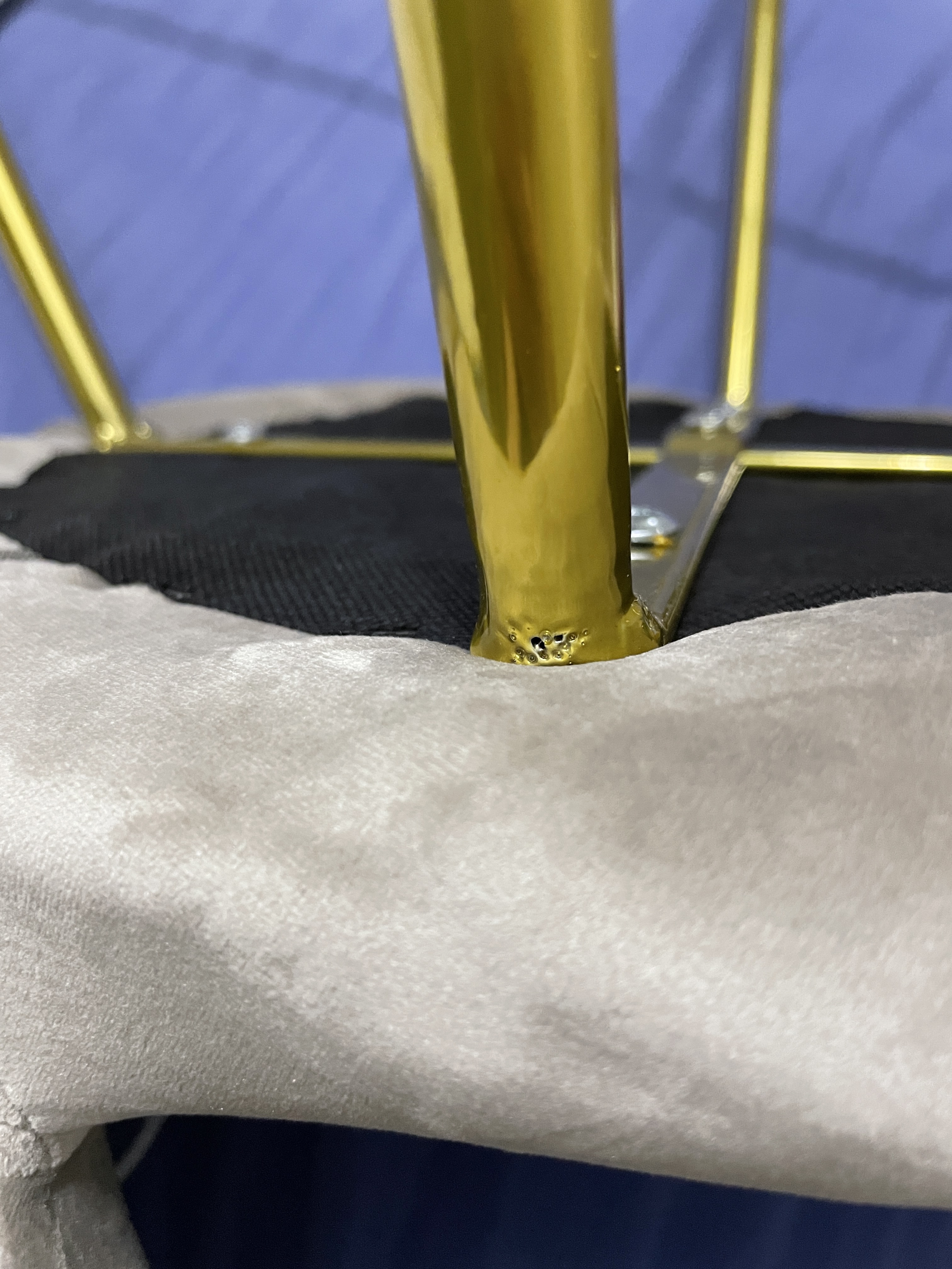 Baroni Home Poltrona Bibi Moon Beige Velluto 71x59x84 Portata 200kg