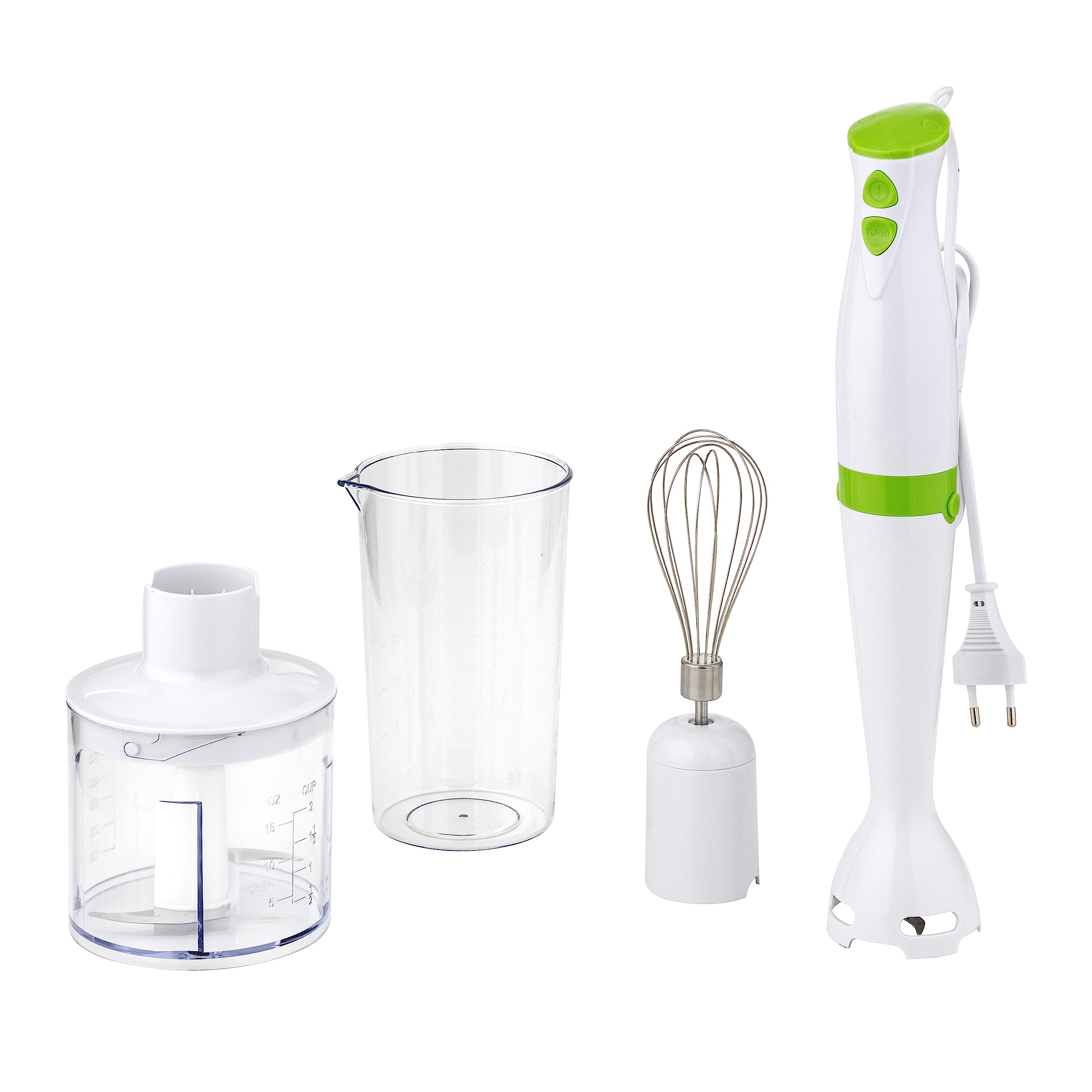 Baroni Home mixer immersione 3 in 1 200W con tritatutto