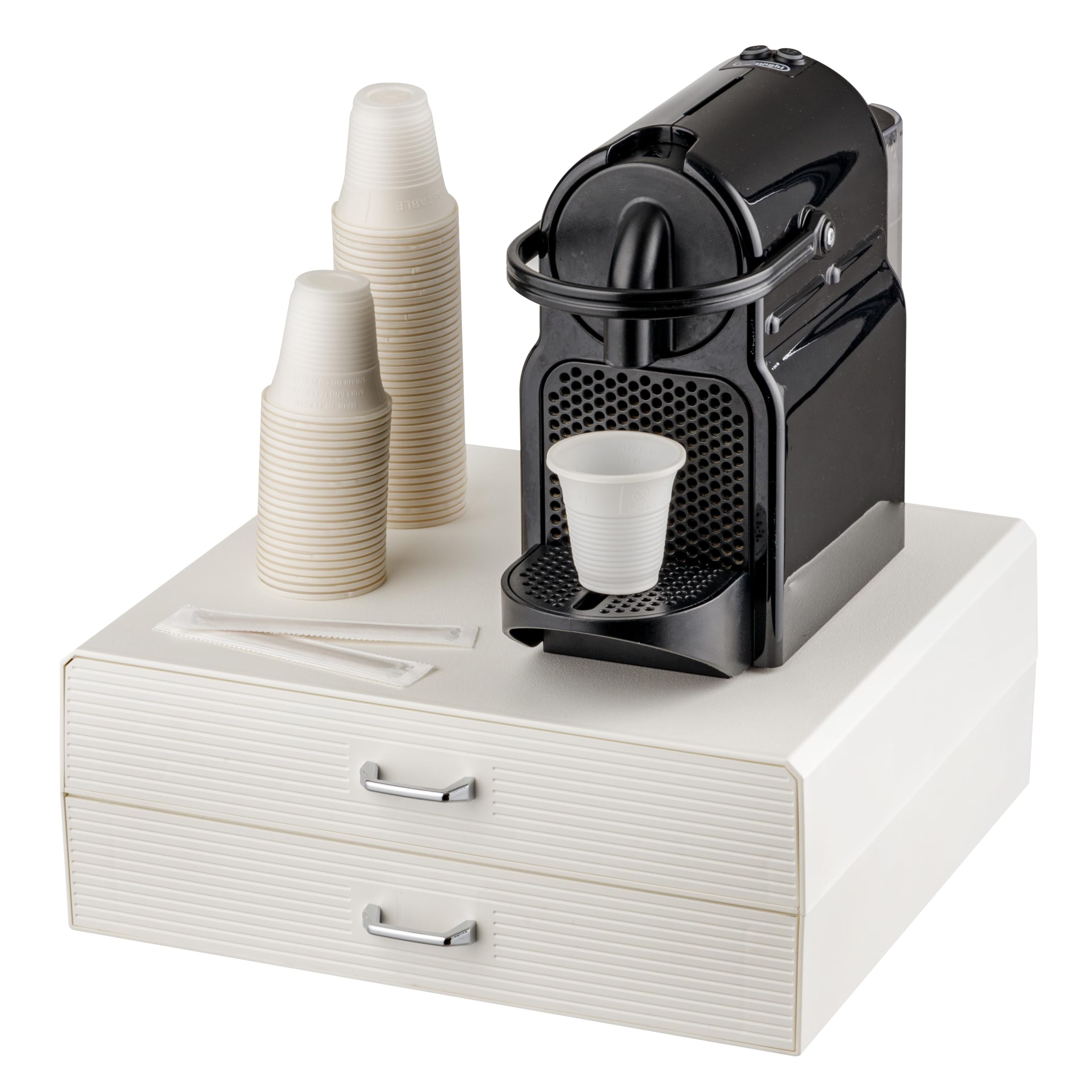 Baroni Home Cassetto Porta Capsule Nero 30 Capsule Plastica