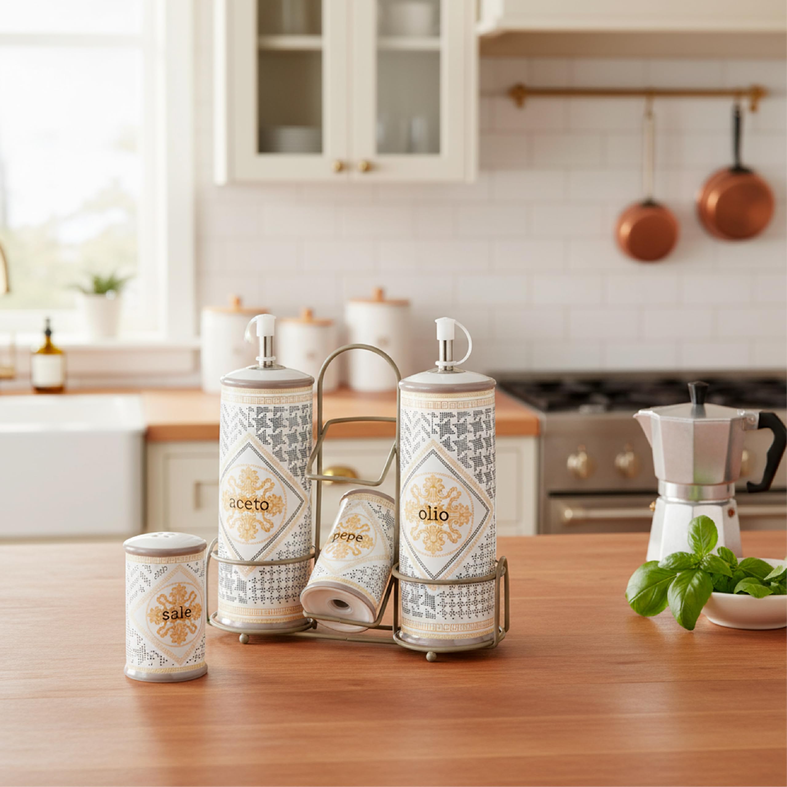 Baroni Home Domus Menage Olio Aceto Sale Pepe Ceramica