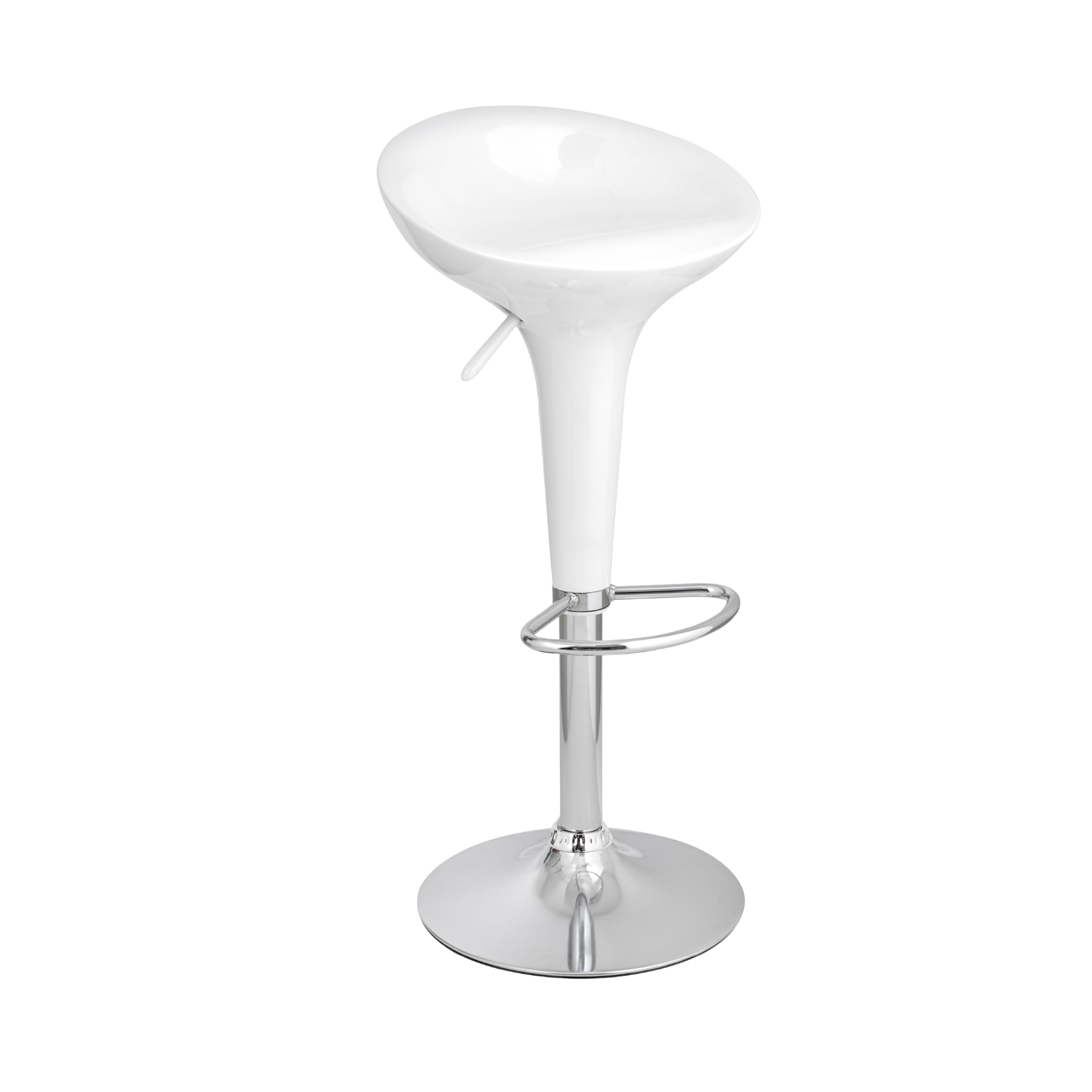 Baroni Home sgabello bar girevole nero regolabile 59-79 cm
