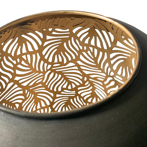Baroni Home Lampada Tavolo Lanterna Oro Ferro 21x21x36 cm