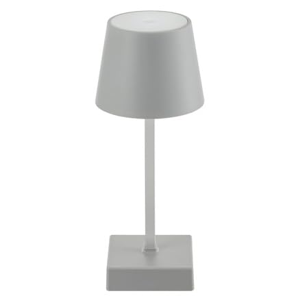 Baroni Home Lampada da Tavolo LED Touch 11x11x26 Bianco 1 pz