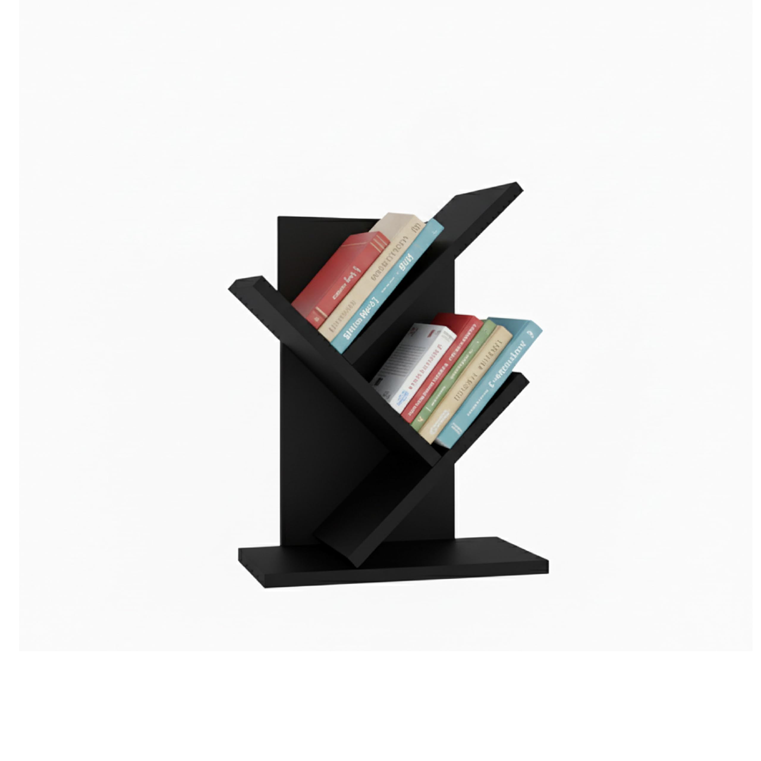Baroni Home Libreria Albero 8 Ripiani Bianca 20x40x127 cm