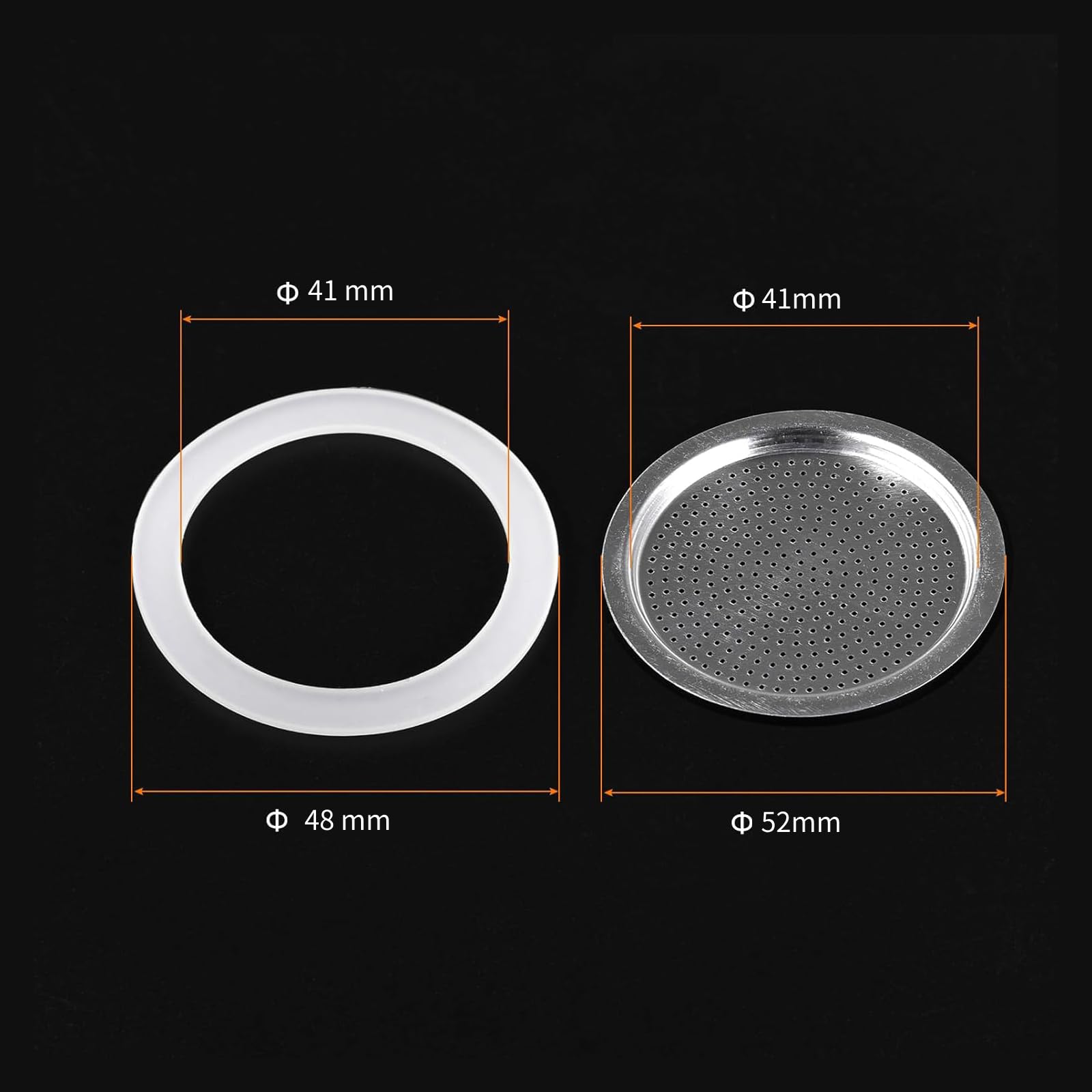 bonVIVO Intenca ricambi moka 2 tazze acciaio inox