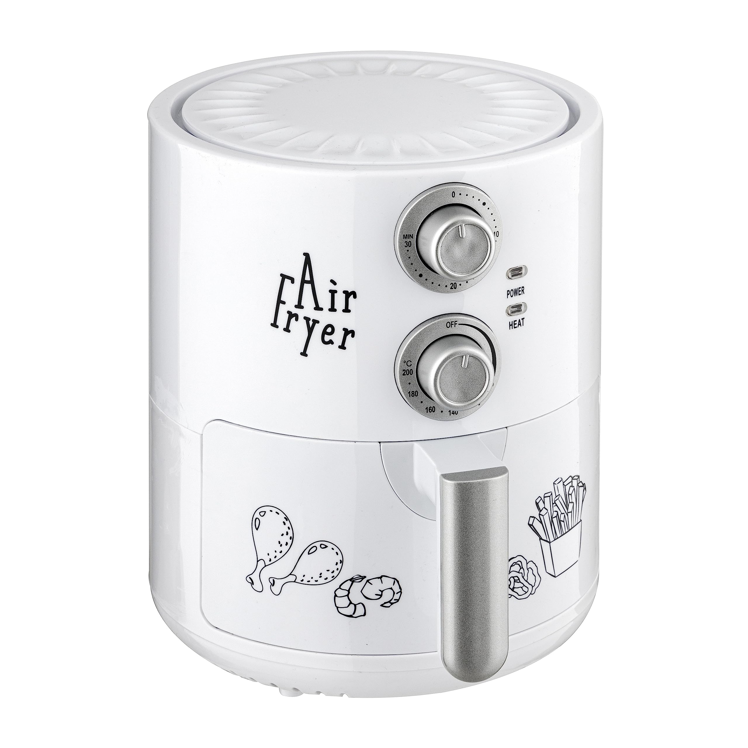 Baroni Home Friggitrice ad Aria 3,5 L 1400W Antiaderente