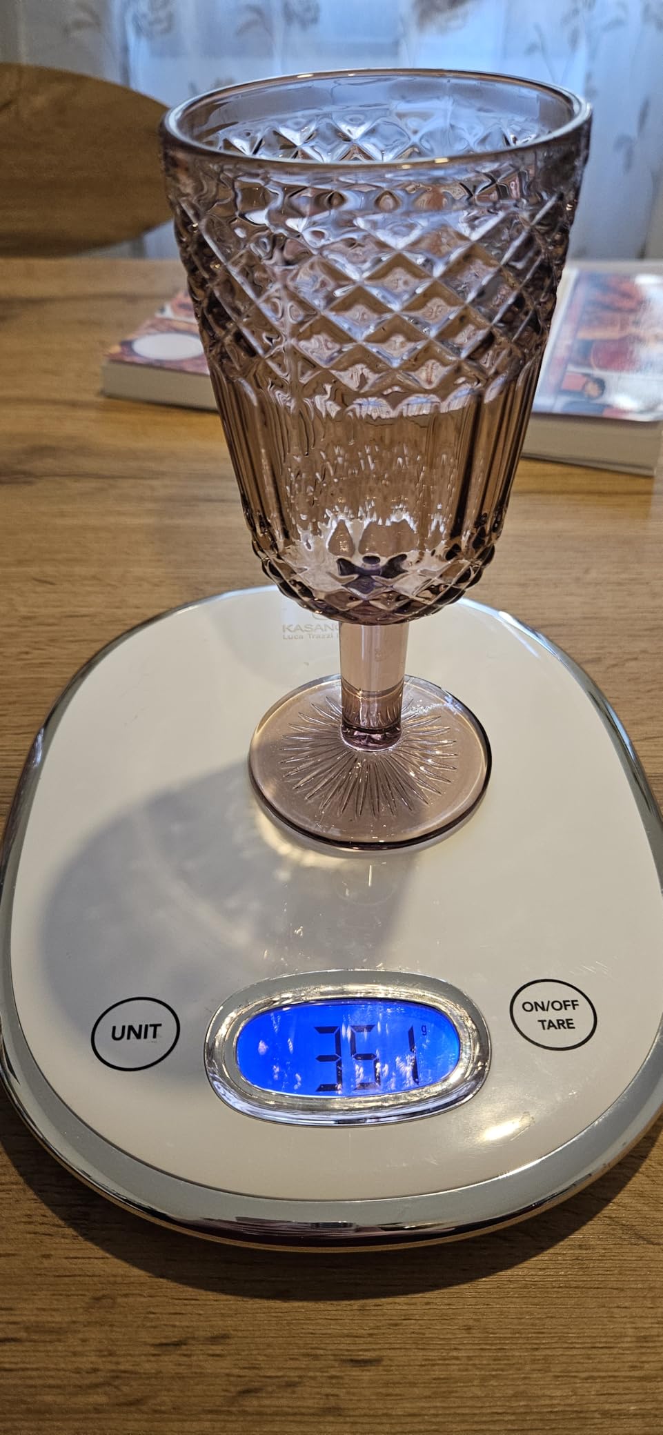 Baroni Home Set Bicchieri Vetro Fumé 30 CL 6 Pezzi Rilievo