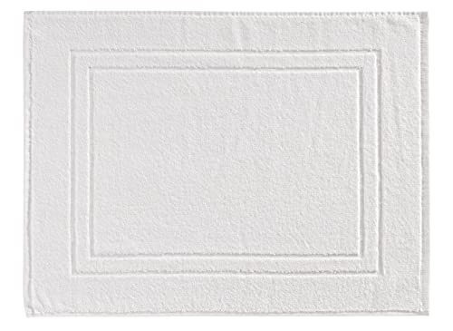 Baroni Home Tappetino Bagno Cotone Bianco 45x60 cm