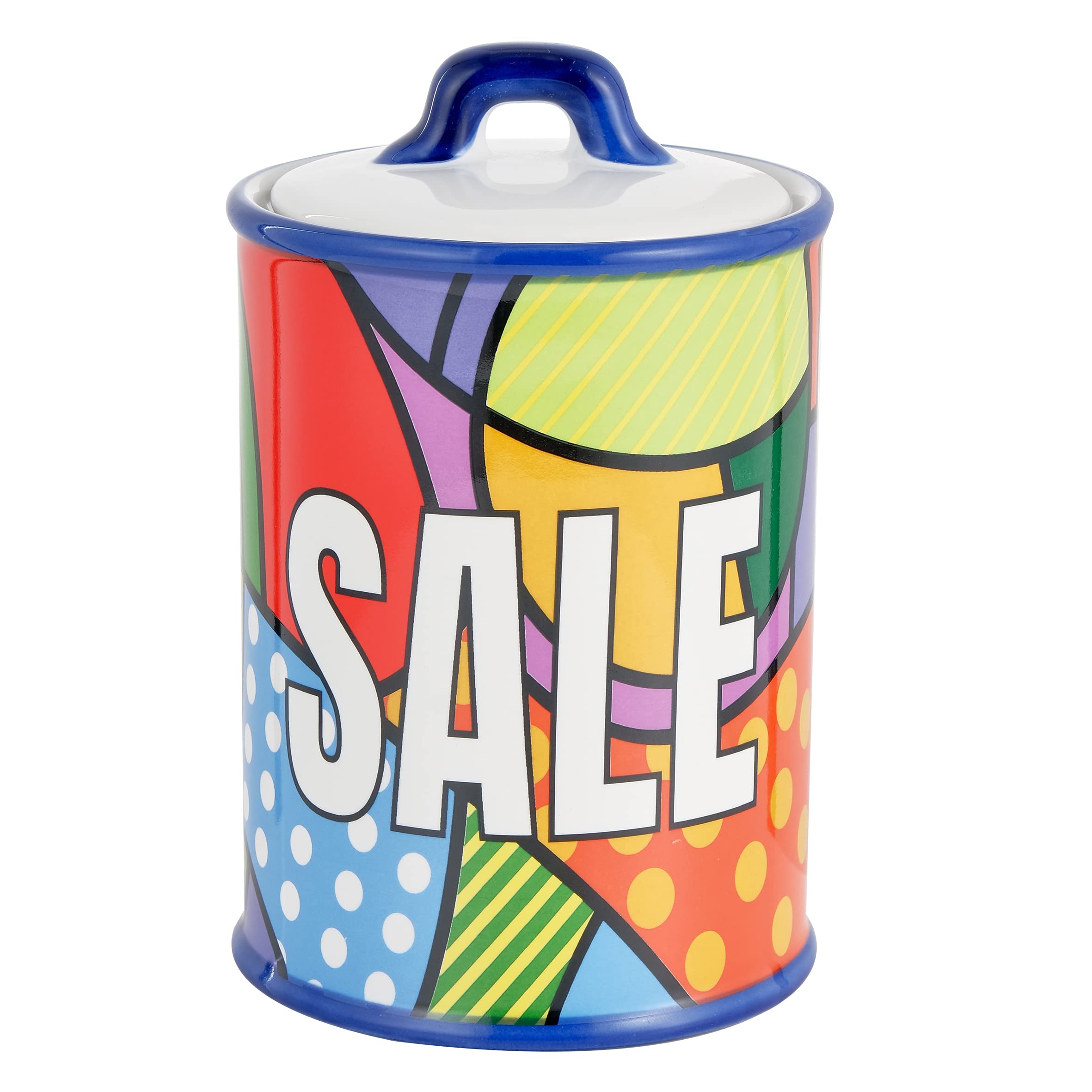 Baroni Home Linea Pop Barattolo Sale Ceramica 11x11x17
