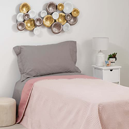 Baroni Montemaggi Quadro 3D Cerchi Rame Metallo 96x43 cm Salvaspazio