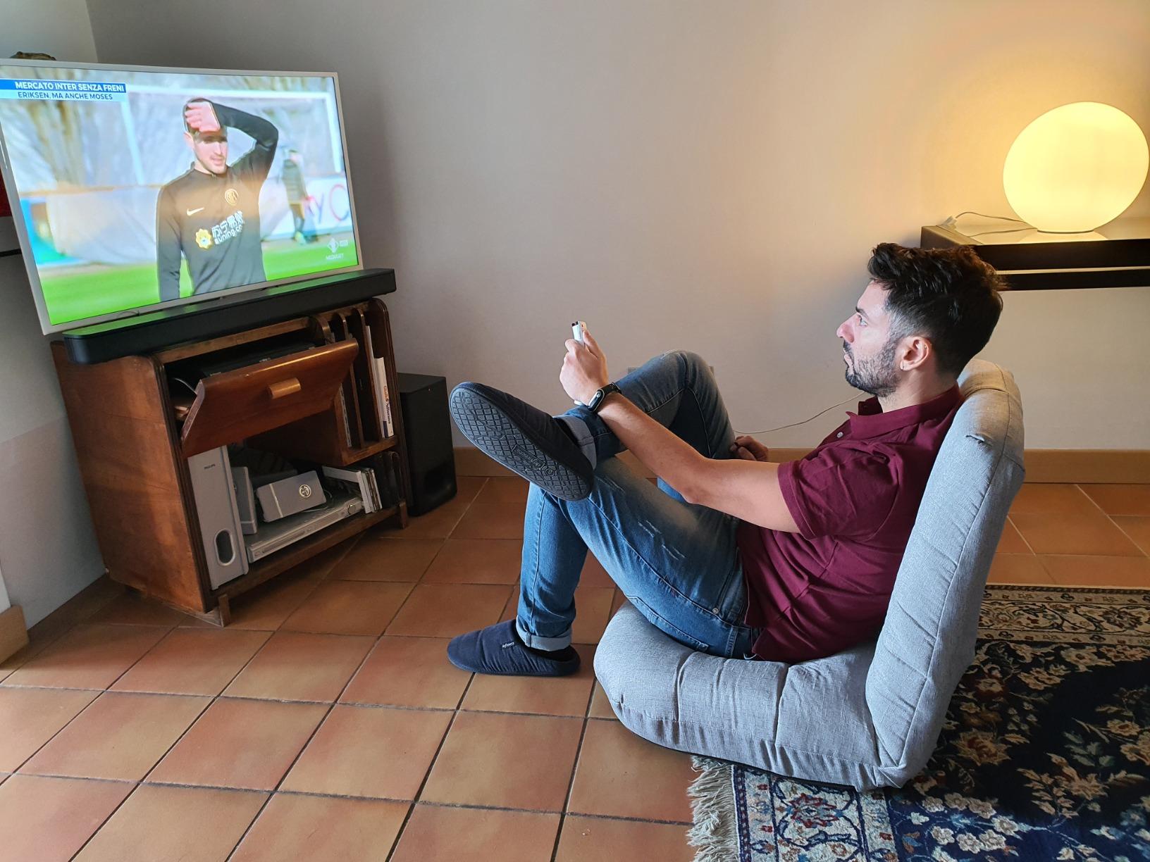 bonVIVO Easy Lounge sedia da terra pieghevole reclinabile