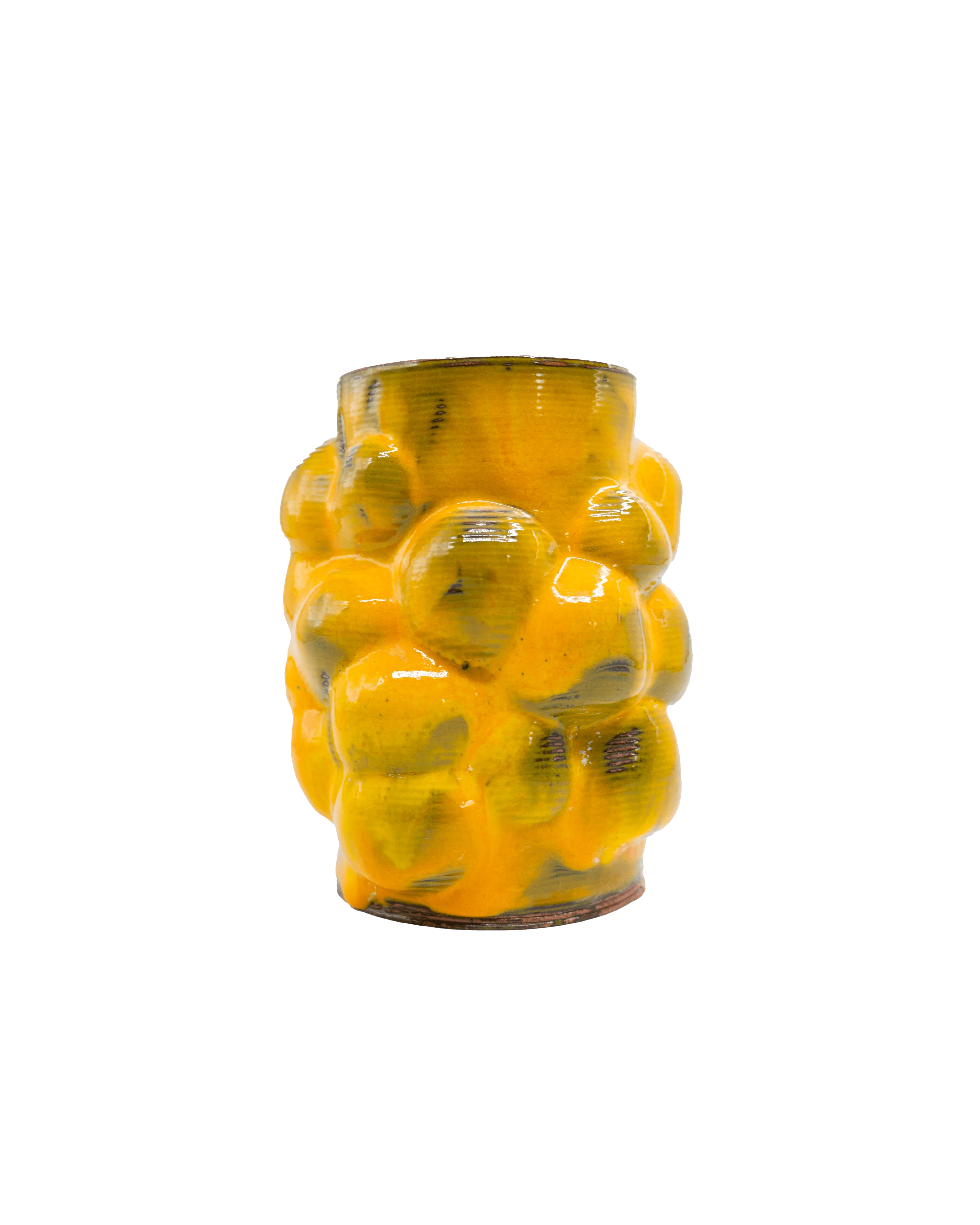 SuperForma Bolle 05 vaso ceramica smalto giallo