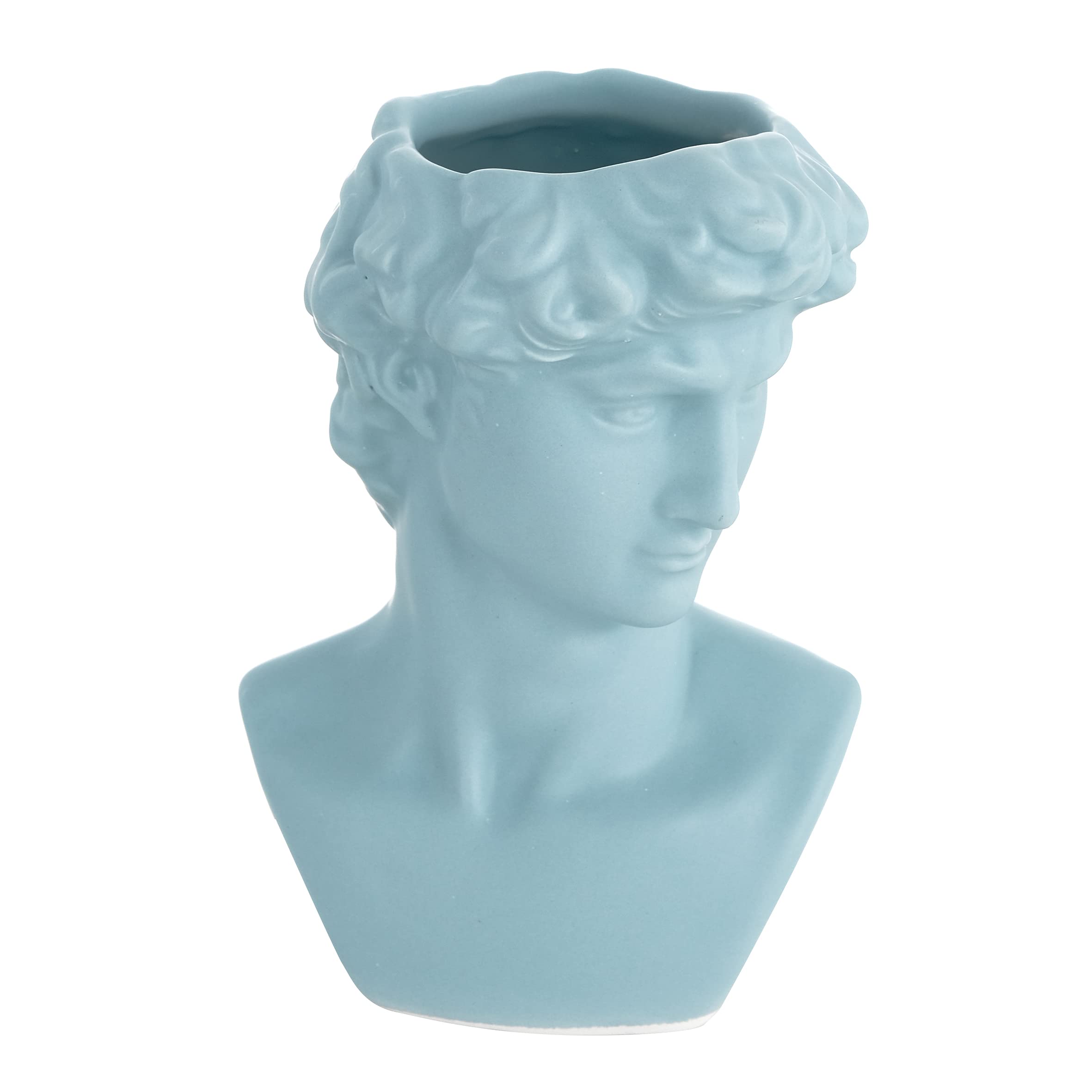 Baroni Home Ladies Ragazza vaso testa ceramica 16x15x23 cm