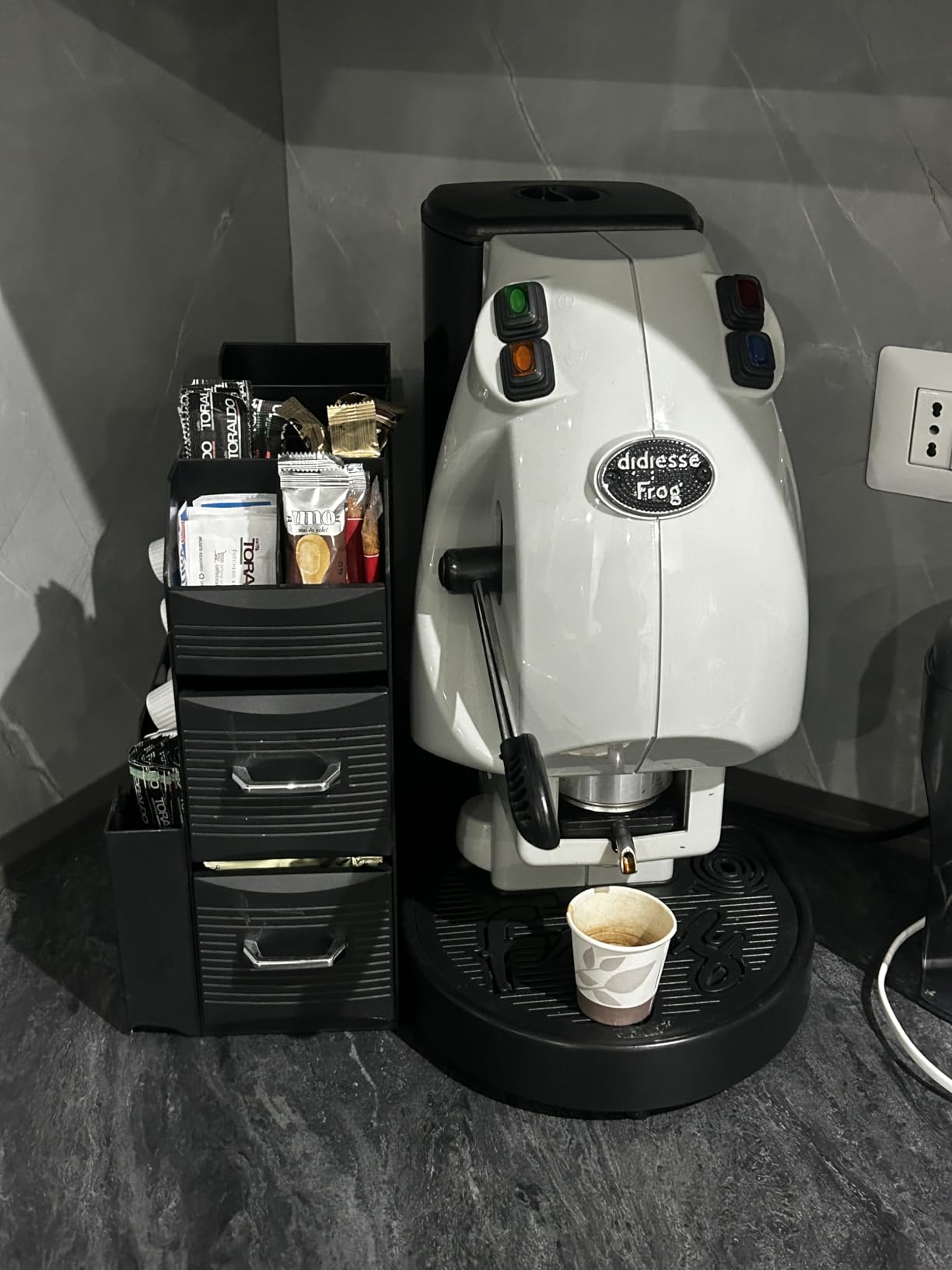 Baroni Home Coffee Station Nera Porta Capsule 55 Capsule 11 Scomparti