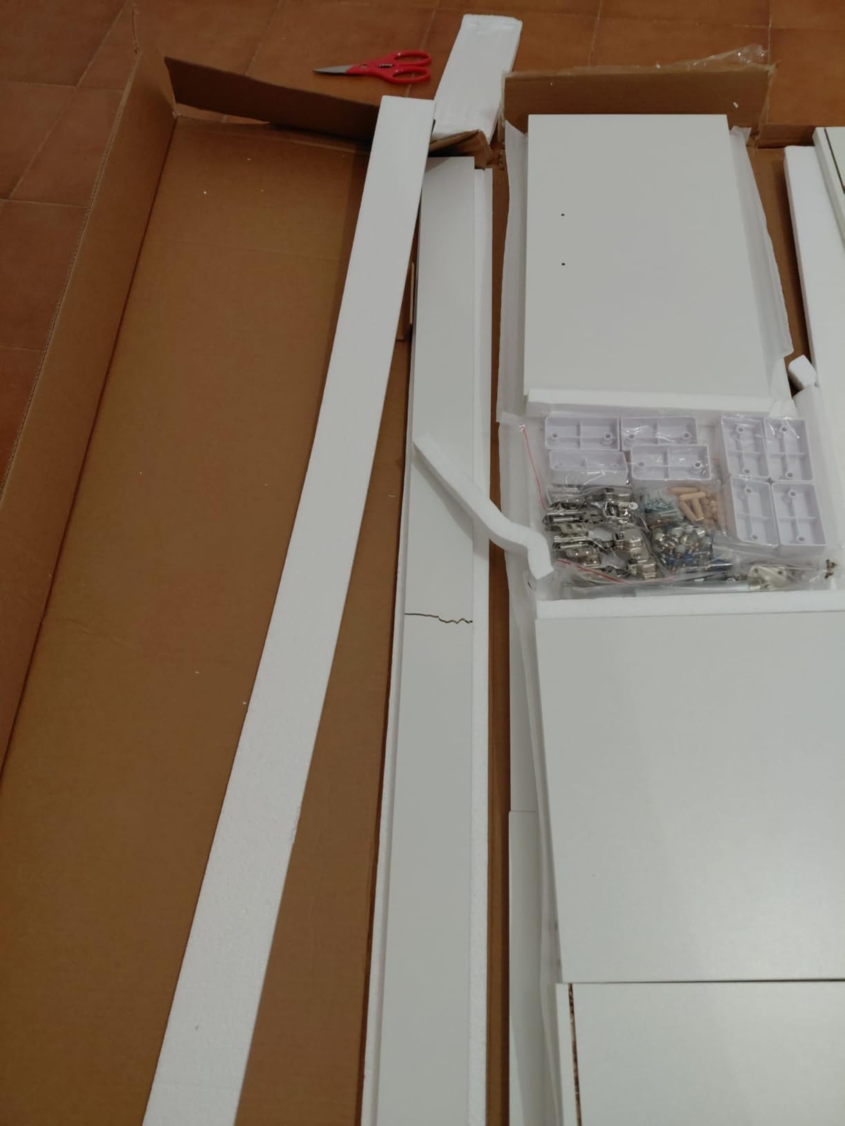 Baroni Home Mobile TV Bianco 2 Sportelli 160x35x40 cm