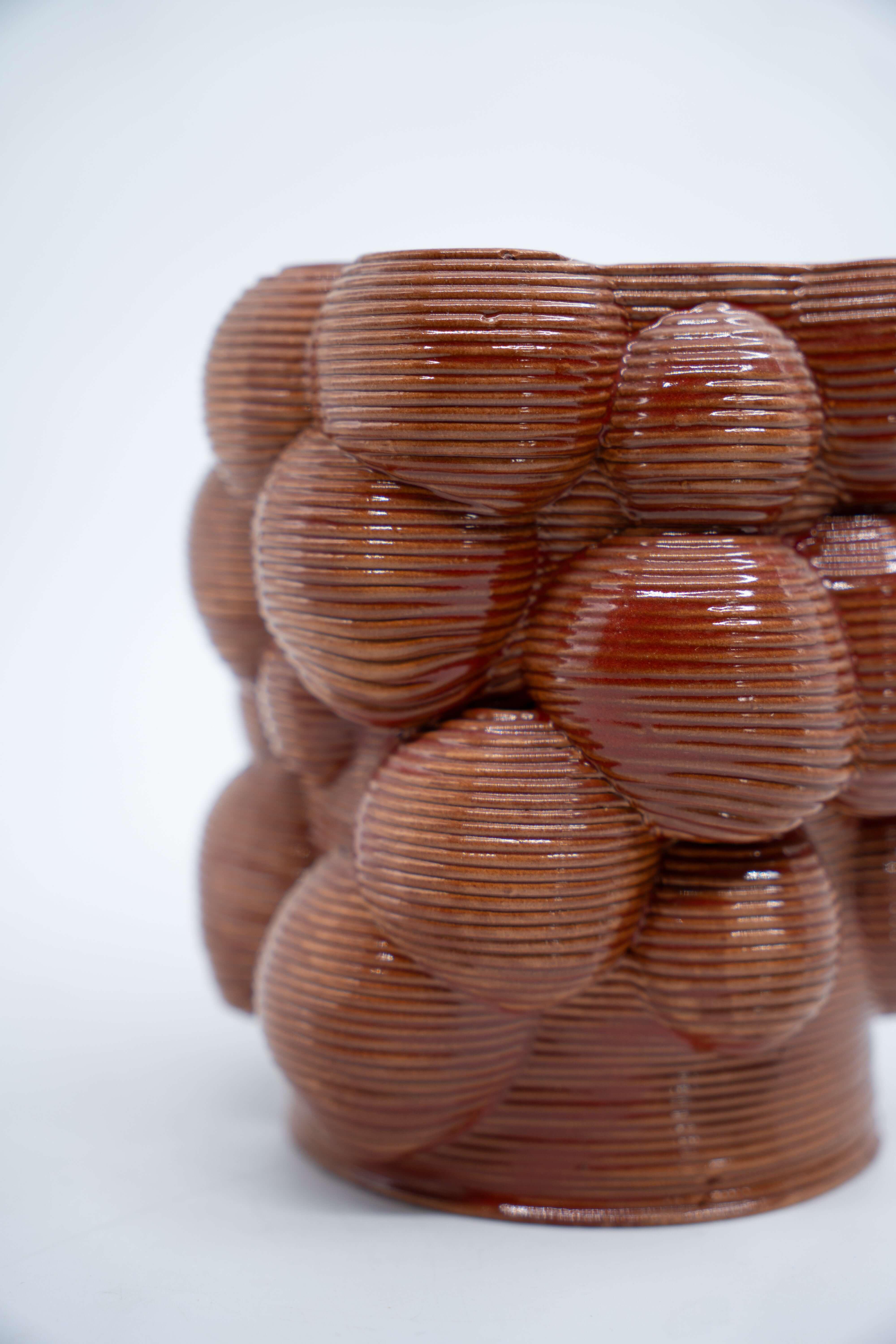 SuperForma Bolle 04 vaso smalto ramato