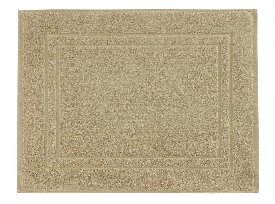 Baroni Home Tappetino Bagno Cotone Ecru 45x60 cm
