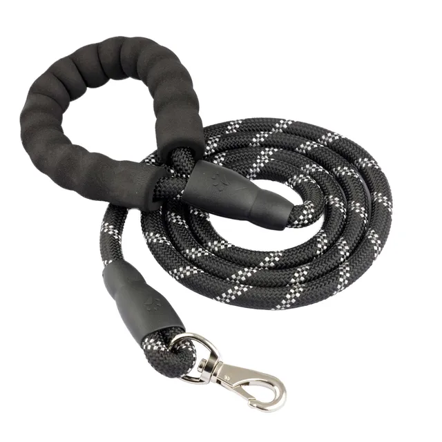 Baroni Guinzaglio Cani 1,5 m Nero Riflettente