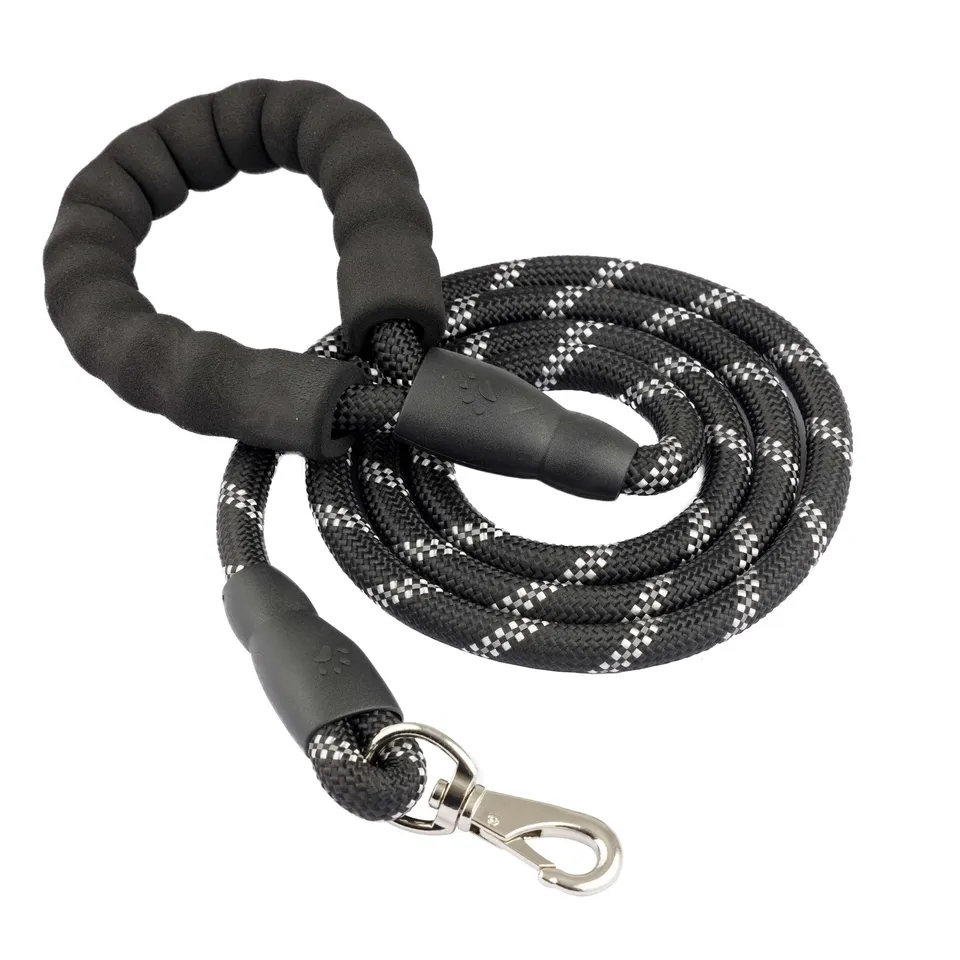 Baroni Guinzaglio Cani 1,5 m Nero Riflettente