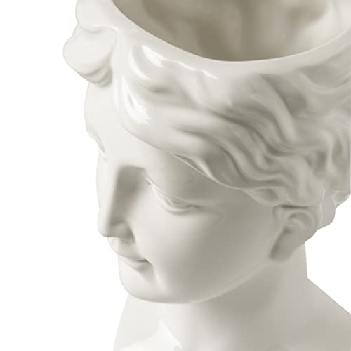 Baroni Home Ladies Ragazza vaso testa ceramica 16x15x23 cm