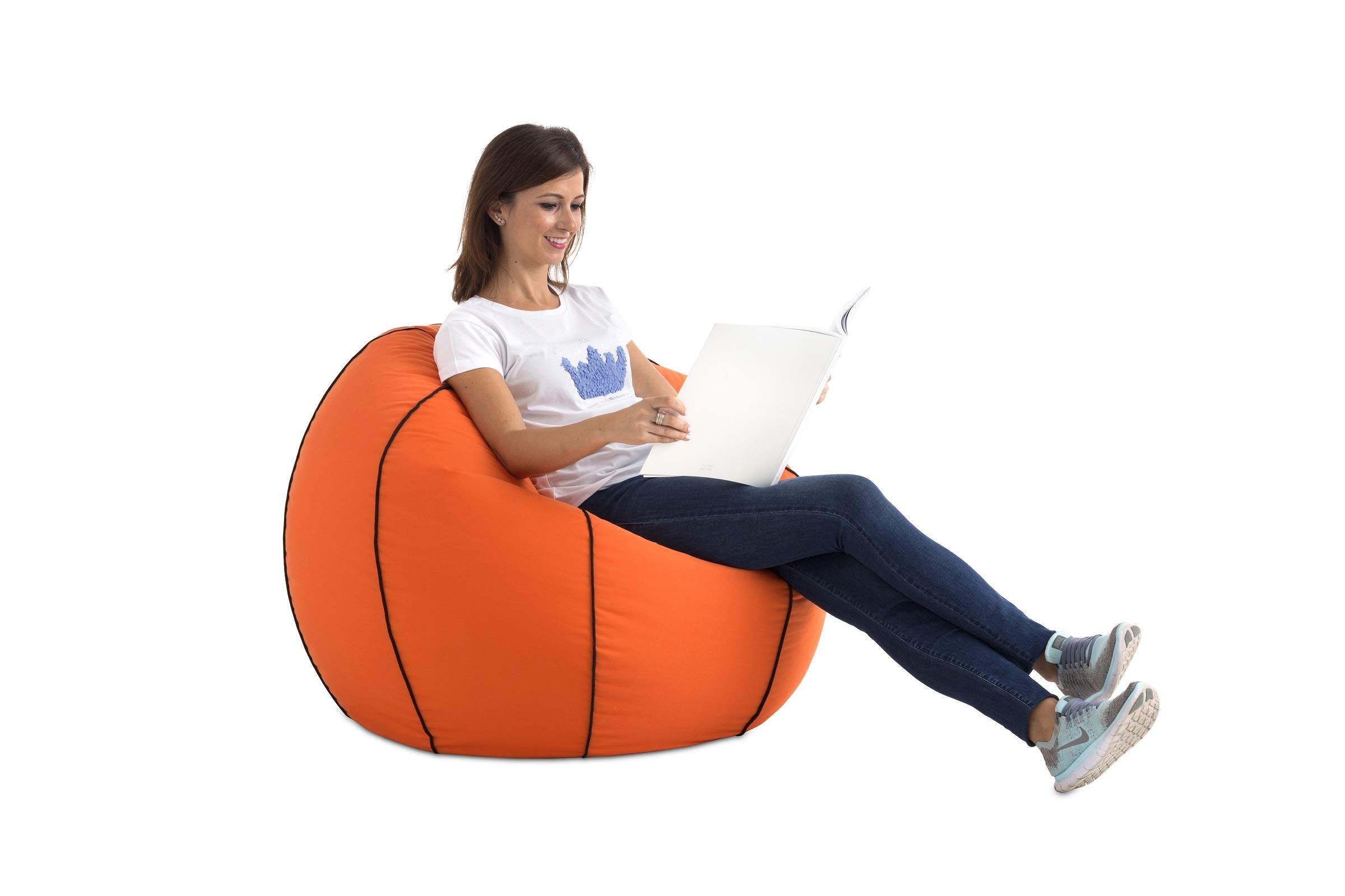 Textilhome pouf palla 90 cm calcio basket