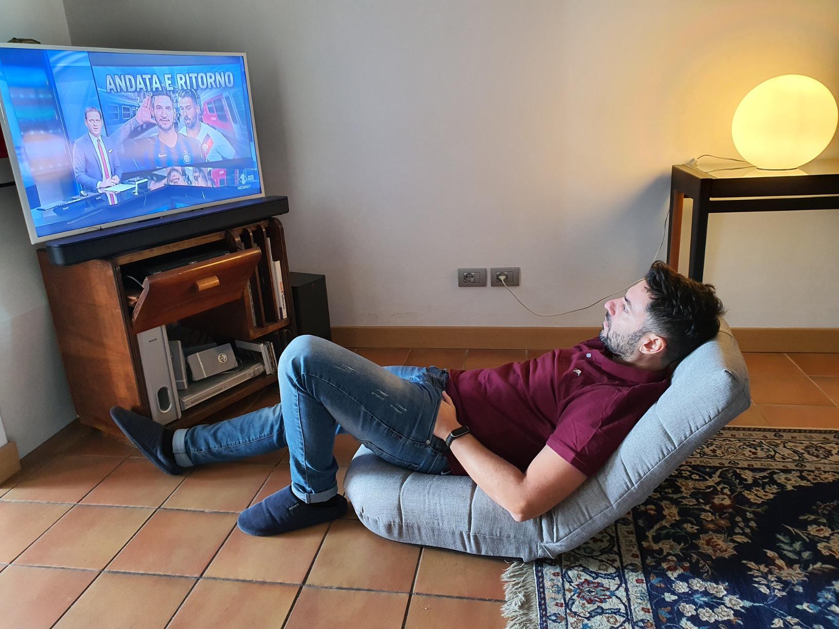 bonVIVO Easy Lounge sedia da terra pieghevole reclinabile