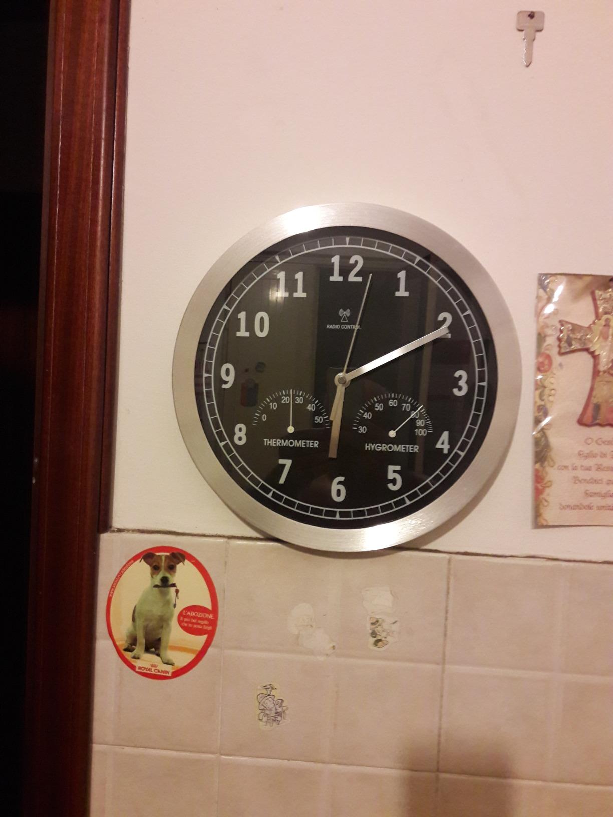 bonVIVO orologio da parete 30 cm radiocontrollato bianco silenzioso