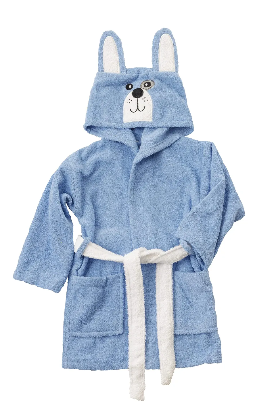 Baroni Home Accappatoio Bimbi con Cappuccio Cane in Cotone