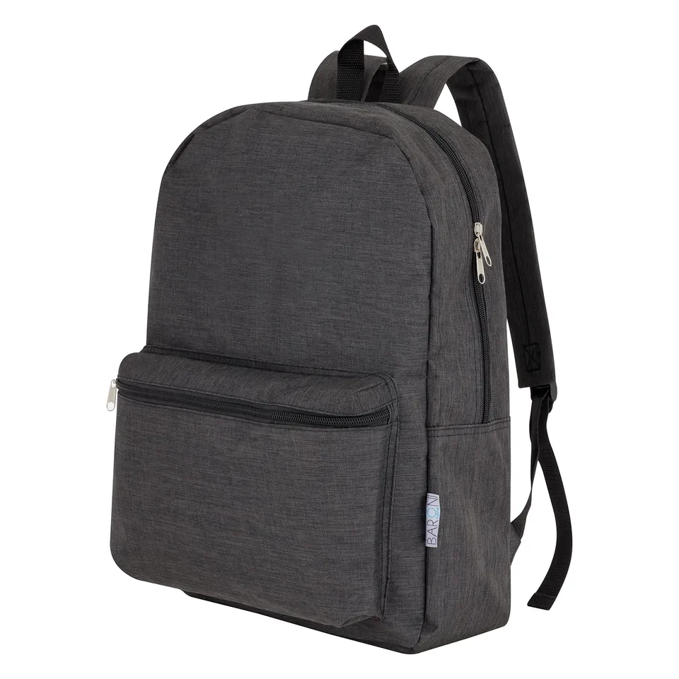 Baroni Home Zaino Nylon Nero 46x39x10 cm 10L