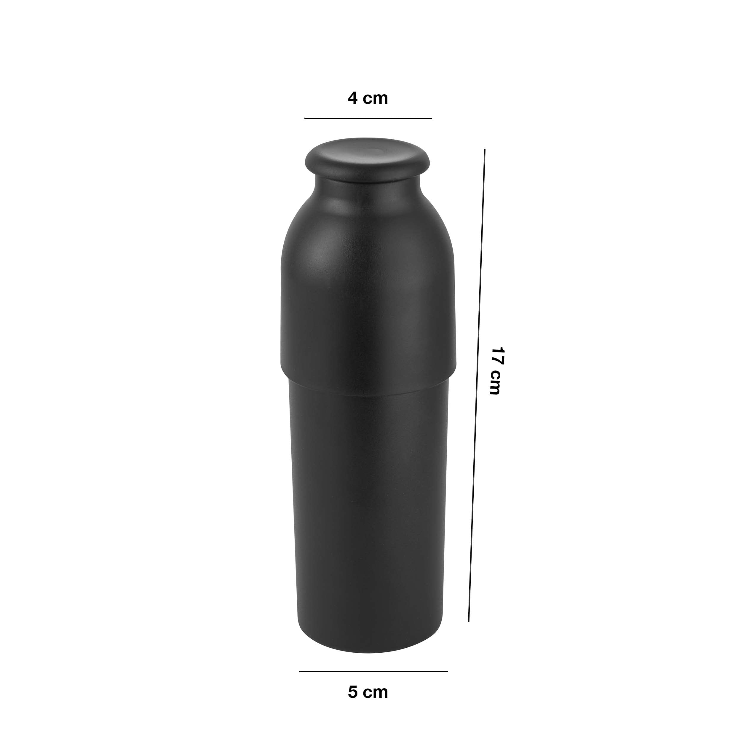Baroni Home Apri Capsule Alluminio Tortora Eco 5x4x17 cm
