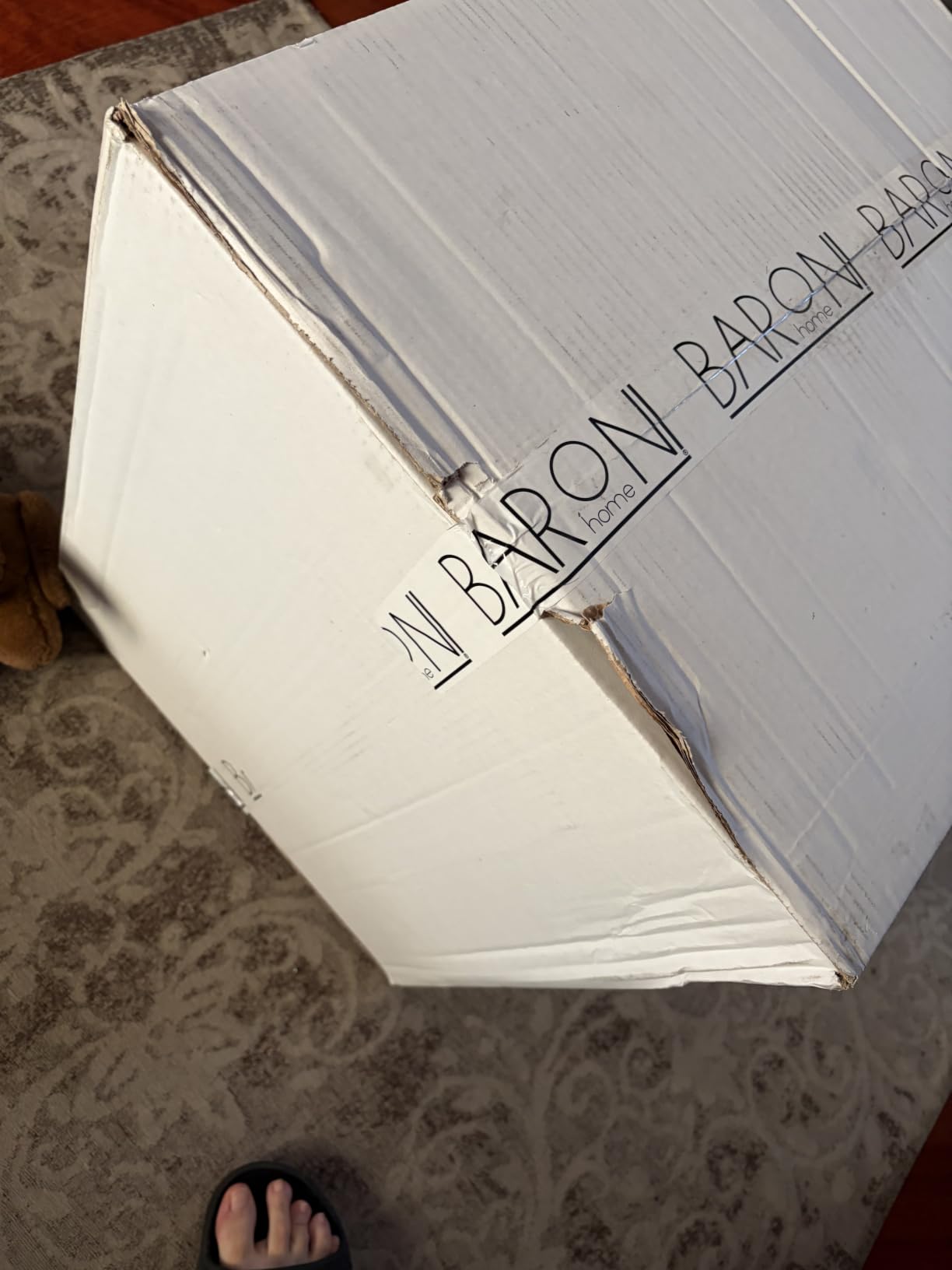 Baroni Home sedia pranzo ufficio bianca gambe legno 1 pezzo
