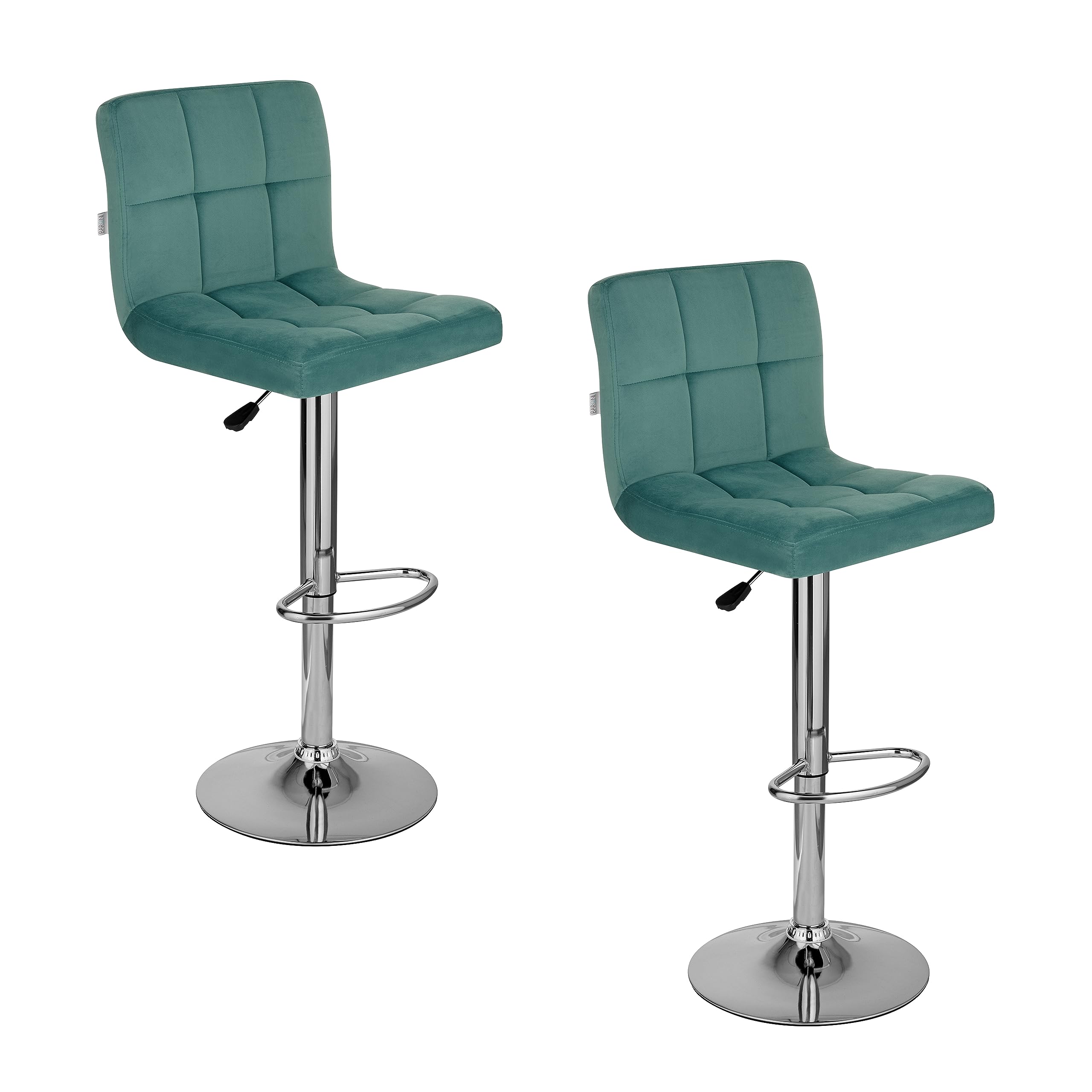 Baroni Home sgabello bar cucina nero ecopelle 1 pezzo regolabile