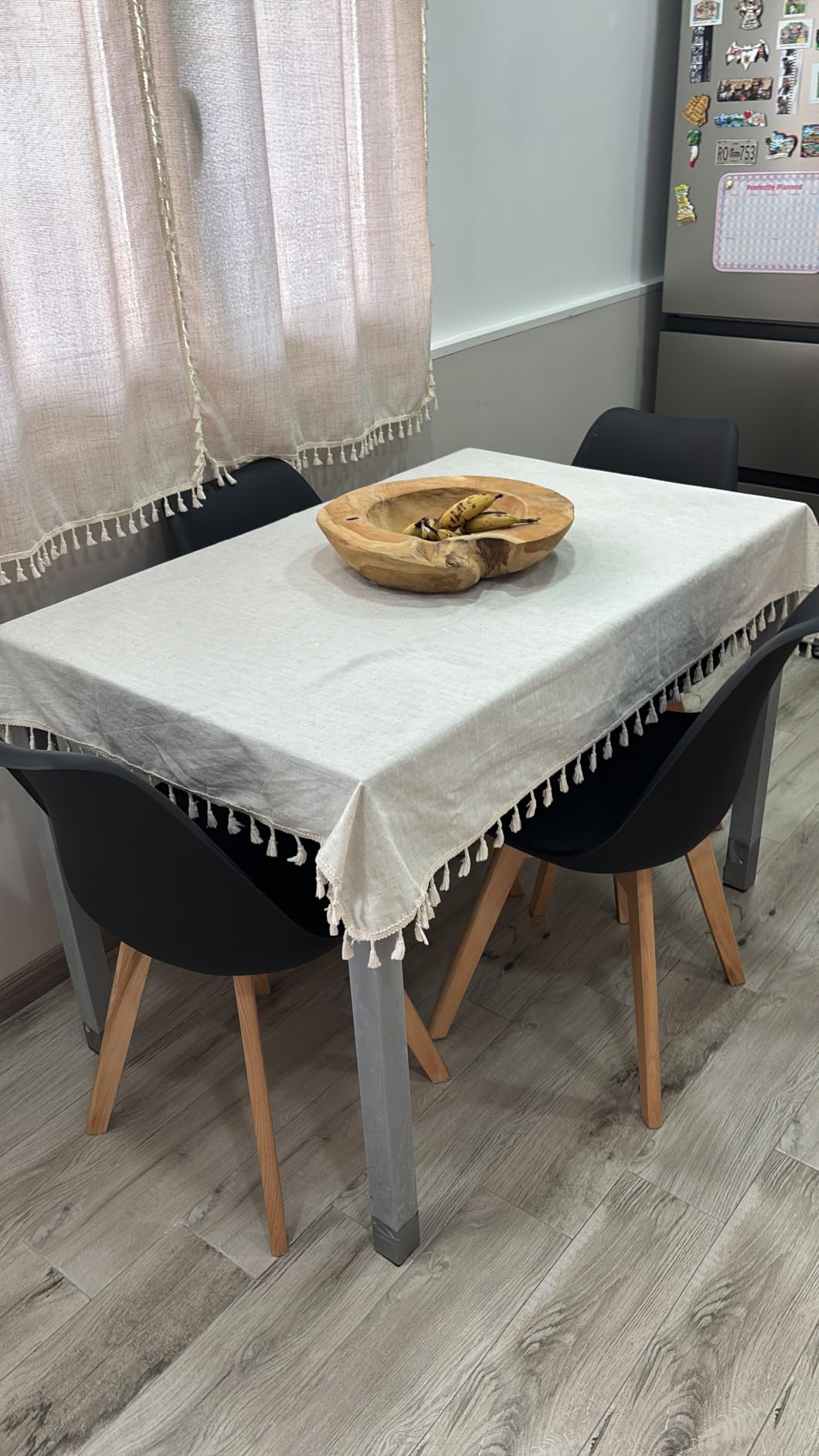 Baroni Home Set 4 Sedie Bianche Gambe Legno 54x46x82 cm