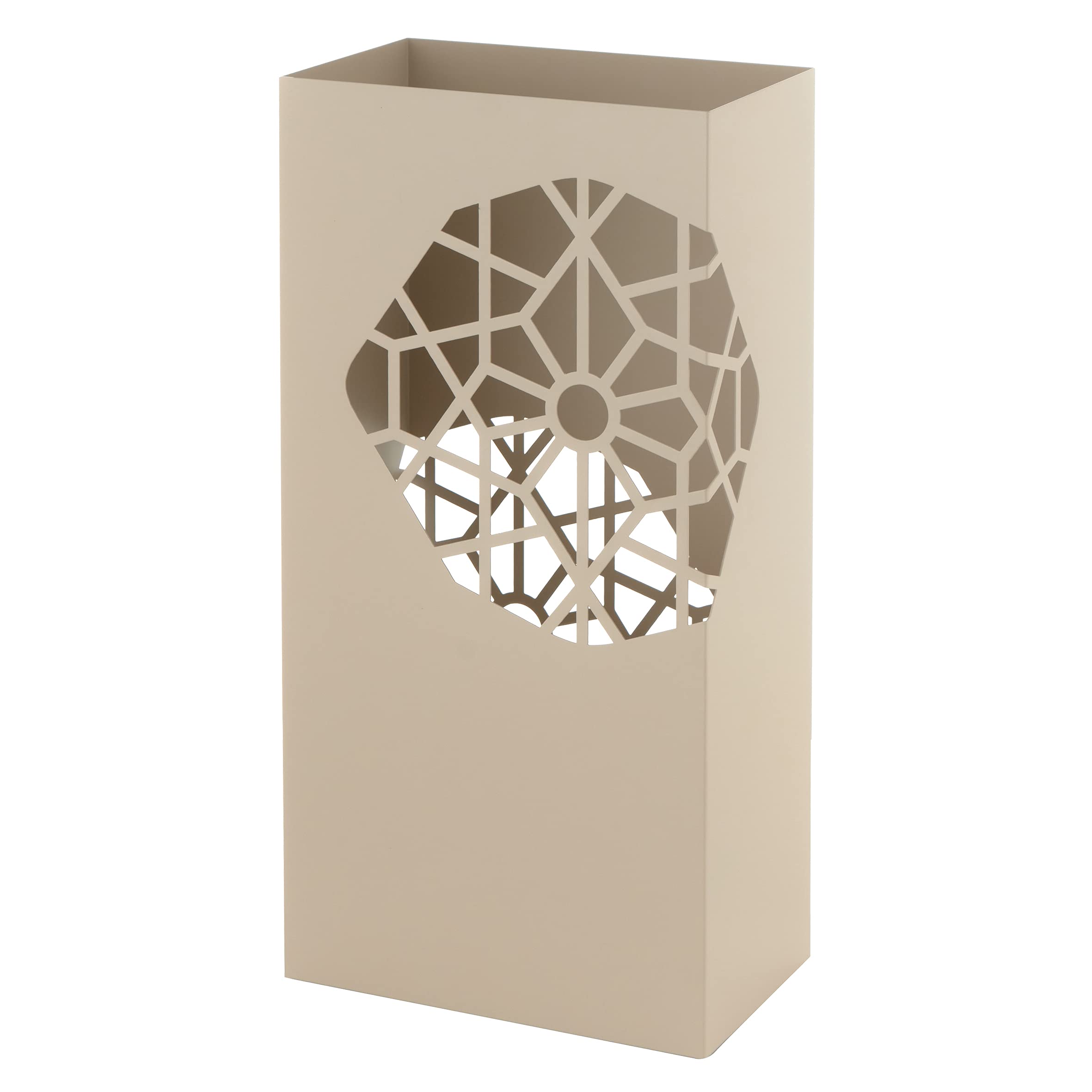 Baroni Home Portaombrelli Squadrato Bianco 25x15x50 cm